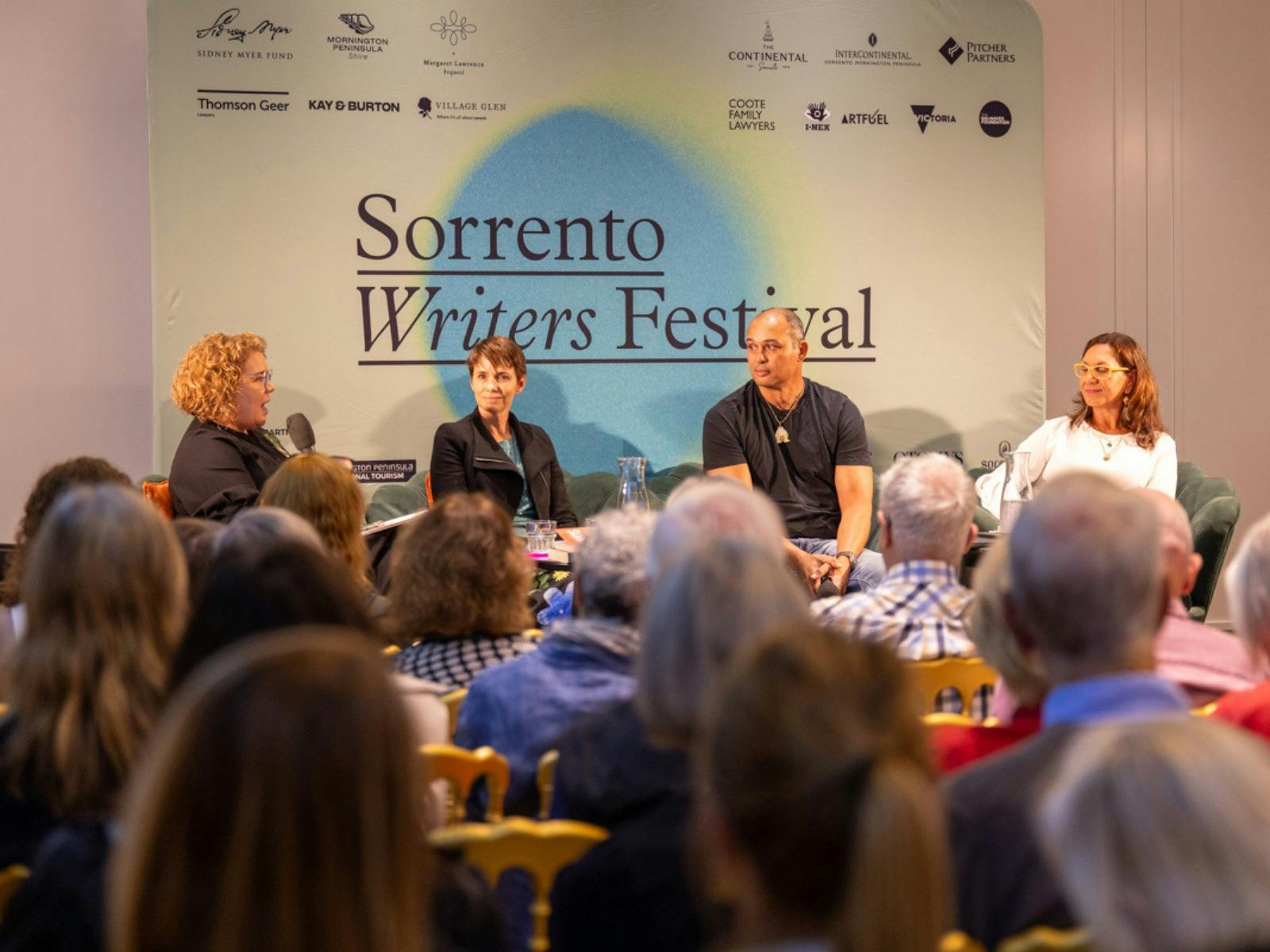 A panel of First Nations authors at the Sorrento Writers Festival