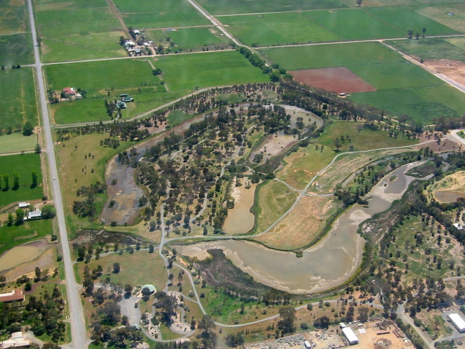 Aerial view of Cussen Park