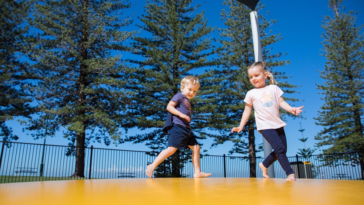 Scarborough_beach_park_jumping_pillow_moreton_bay_region