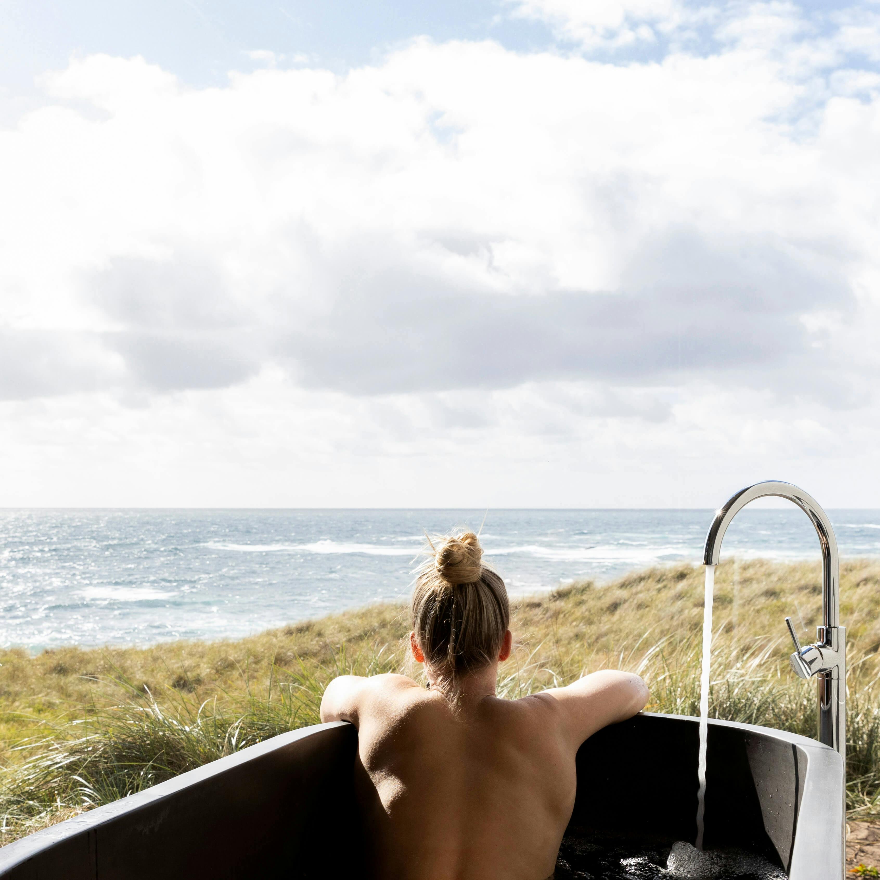 Complete privacy and seclusion, enjoy your relaxing bath as you take in the nature around you