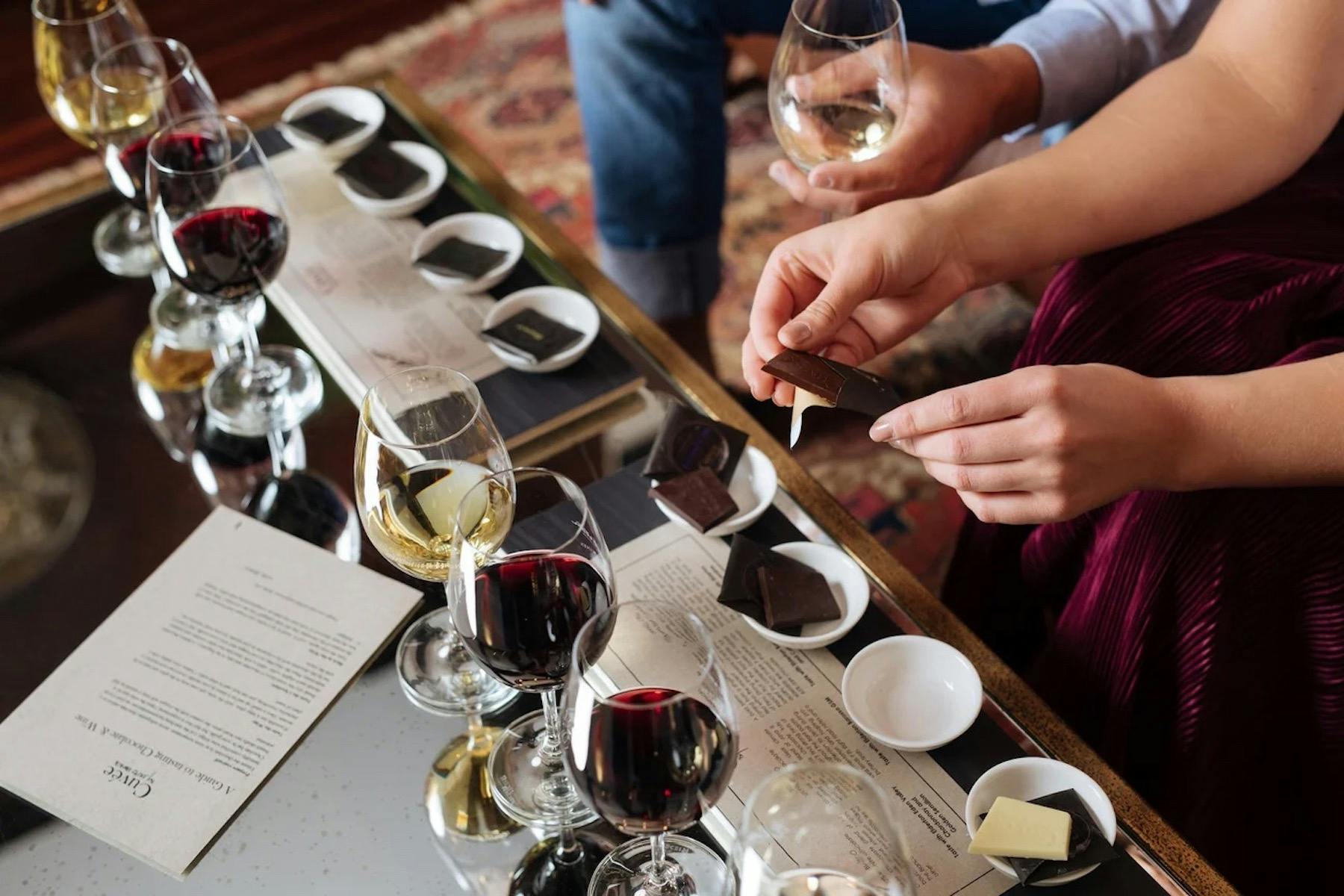 Heli Lunch Chocolate, Wine & Flight, Elderton Wines, PLUS Lunch at Bird in Hand's LVN Restaurant