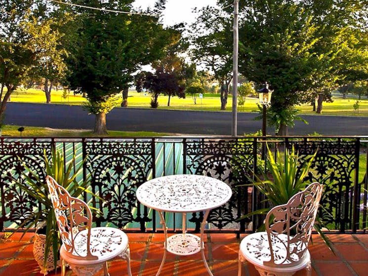 Relax with view on front patio