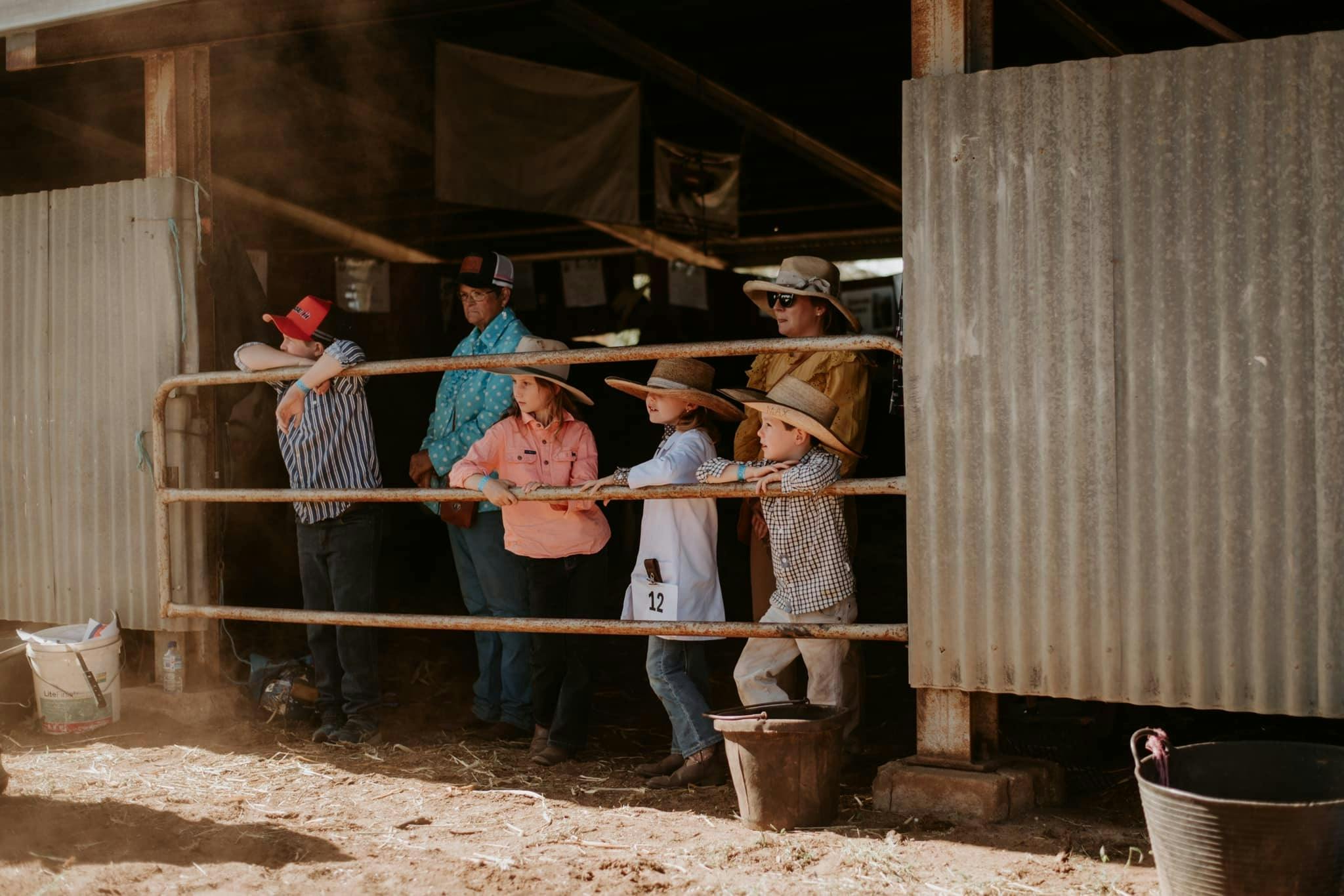 Families enjoying Cattle Show