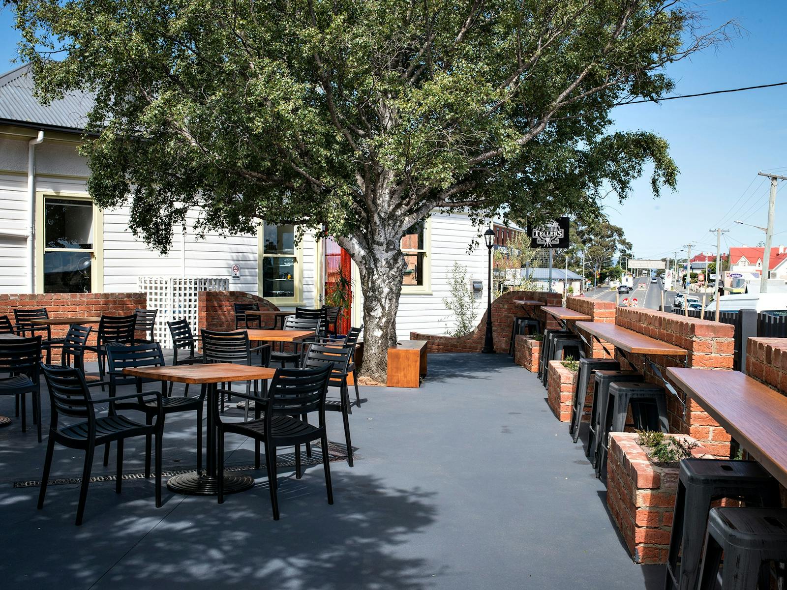 View of the exterior courtyard and seating