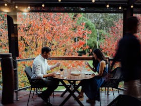 Couple dining at Leeuwin Estate Restaurant