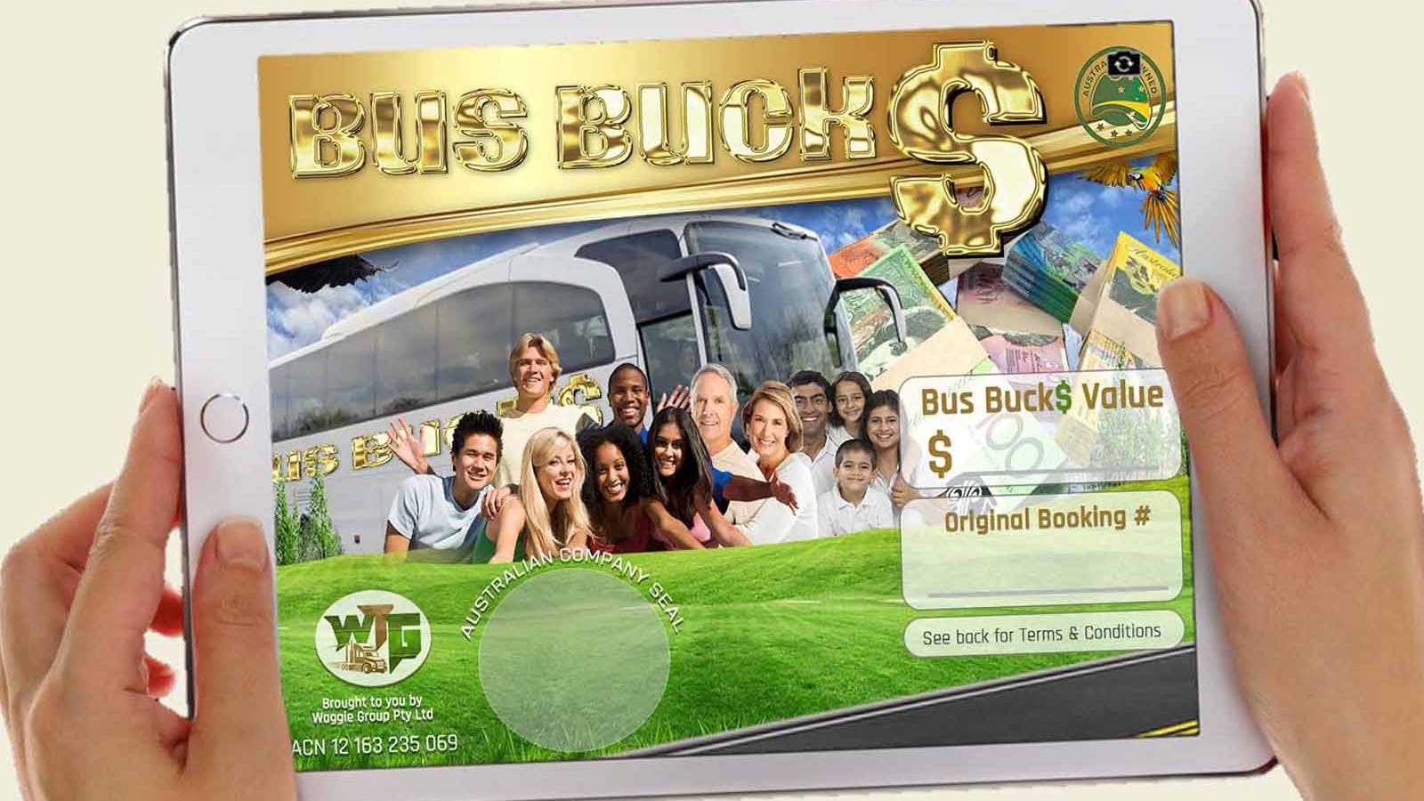Cooee Tours rewards travelers with our unique Bus Buck$ currency for future trips
