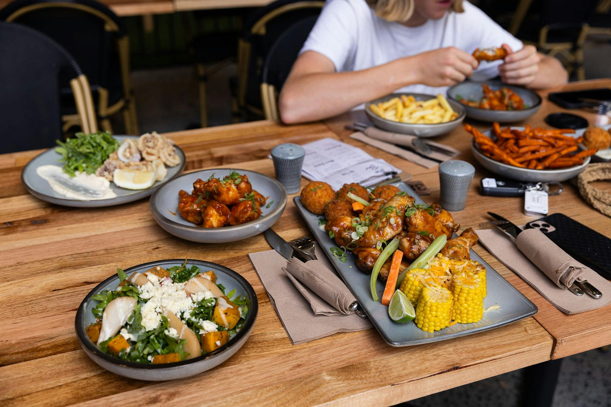 Landscape photo of food