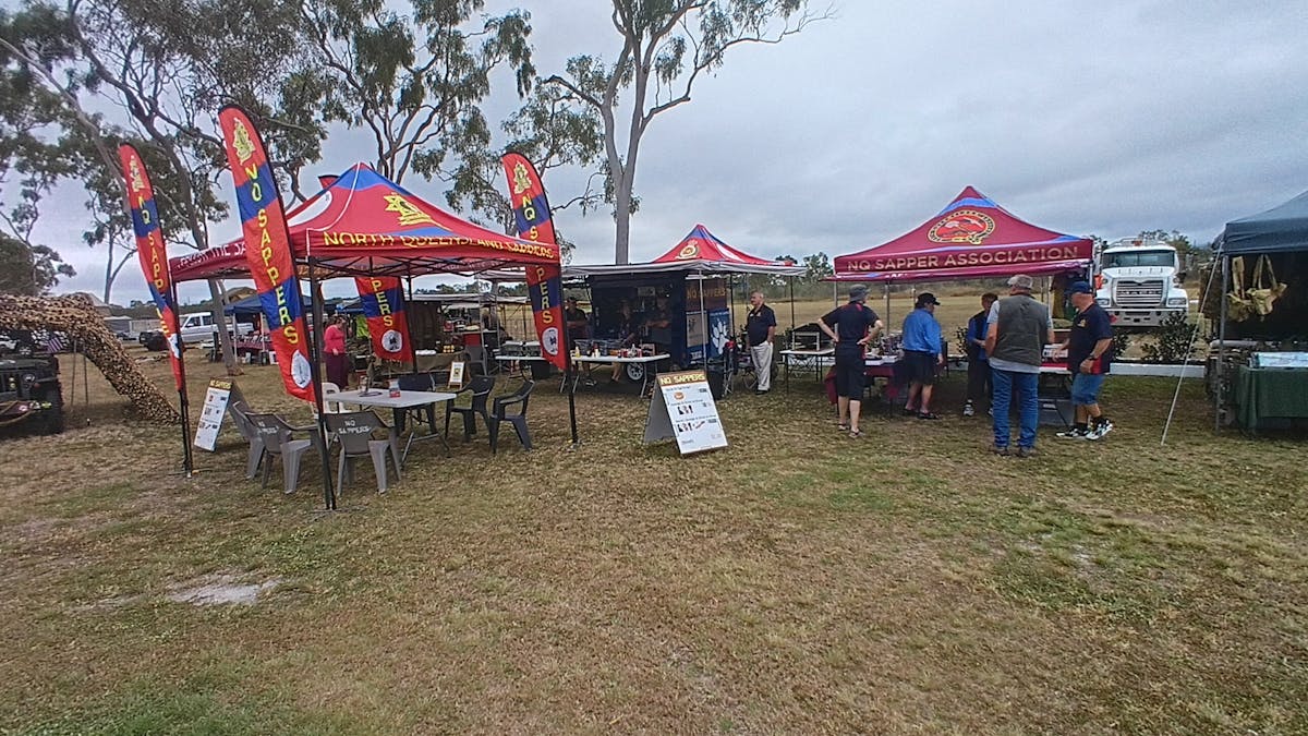 North Queensland sappers Association - Sizzle Cart and memorabilia sales