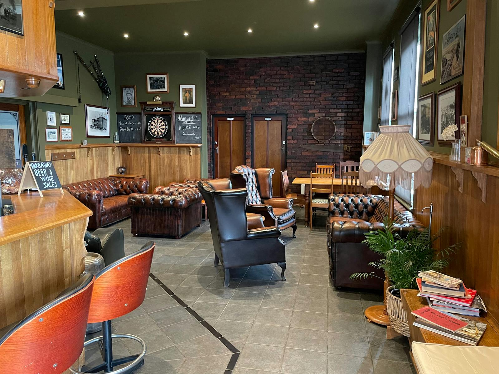 This is a photo of the lounge bar at the Exchange