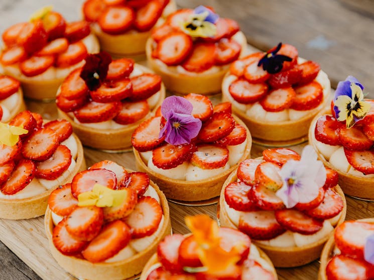 Cubby's iconic strawberry tarts