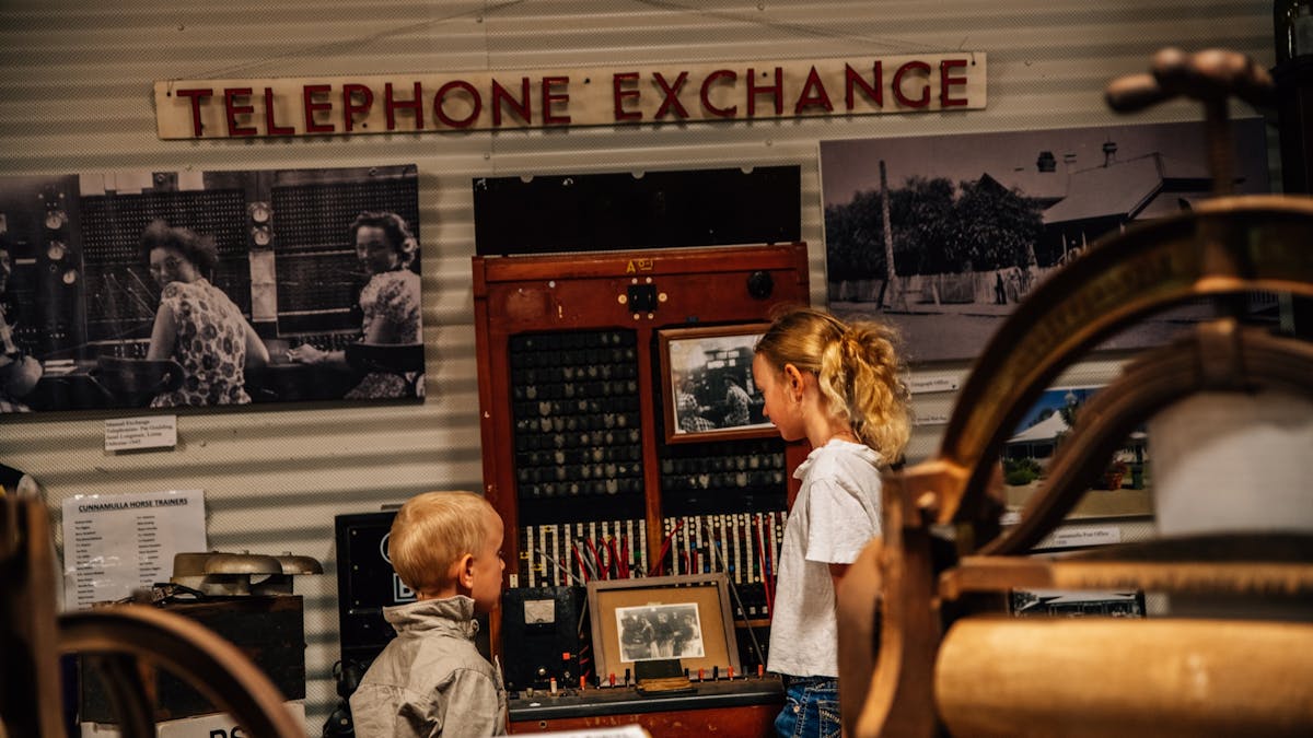 The old Telephone exchange in our museum