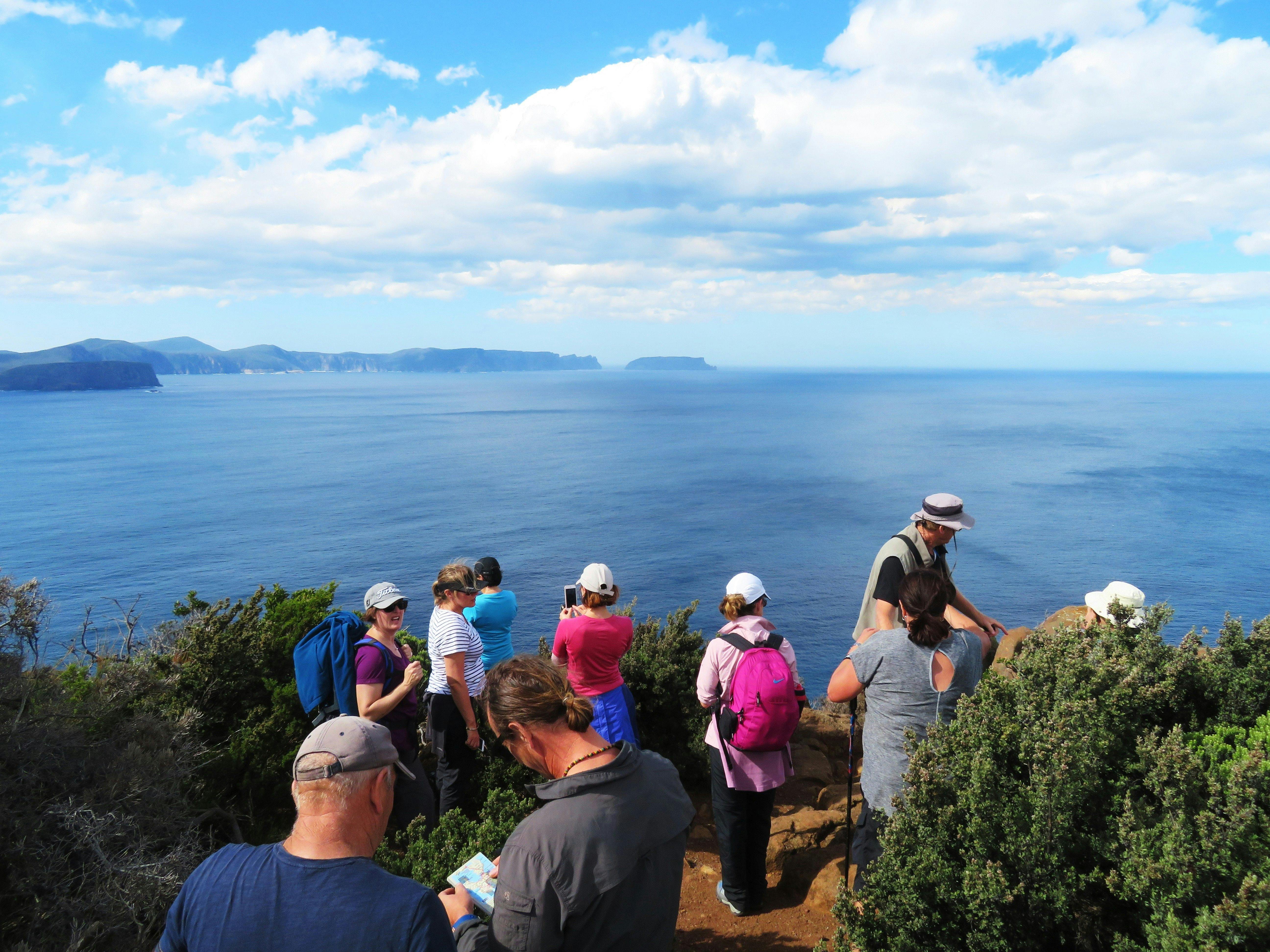 Three Capes Walk - Life's an Aadventure guests enjoying the view.
