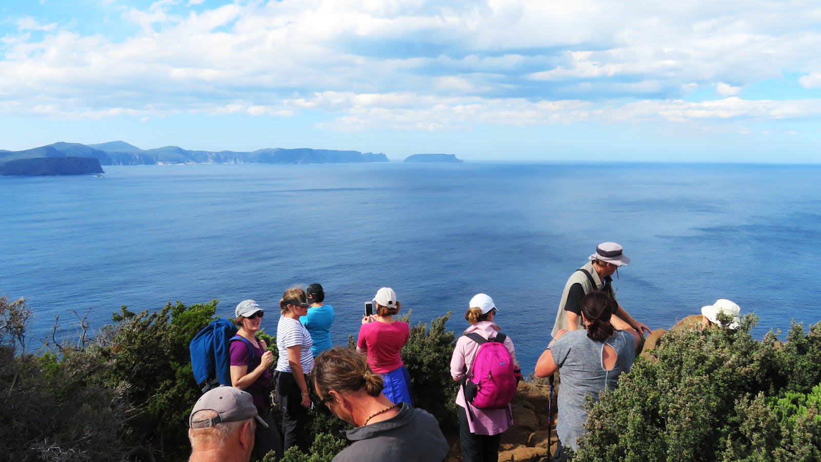 Three Capes Walk - Life's an Aadventure guests enjoying the view.