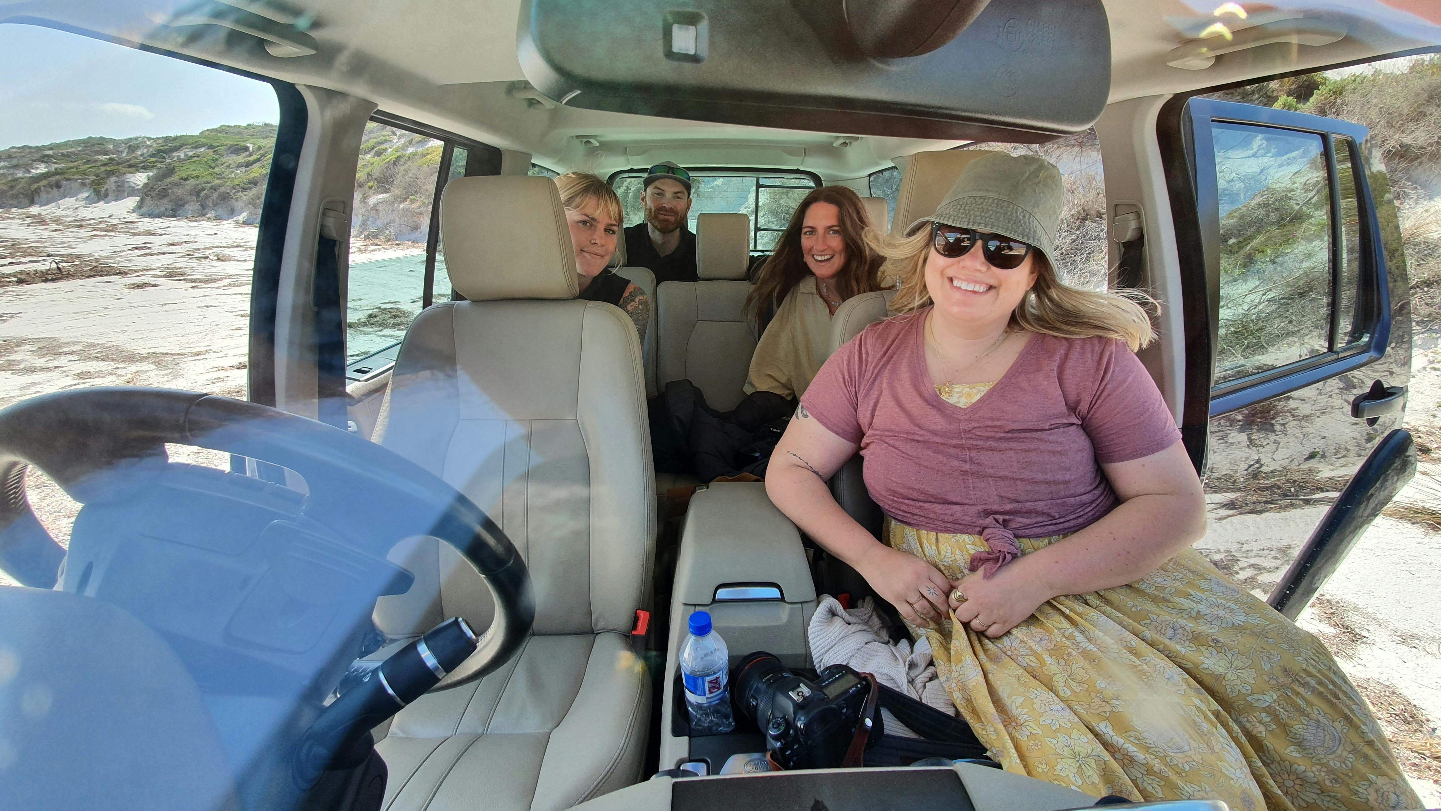 Aboard the Sand Rover