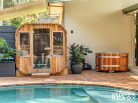 Holiday home in Coolum with a heated pool, sauna & ice bath