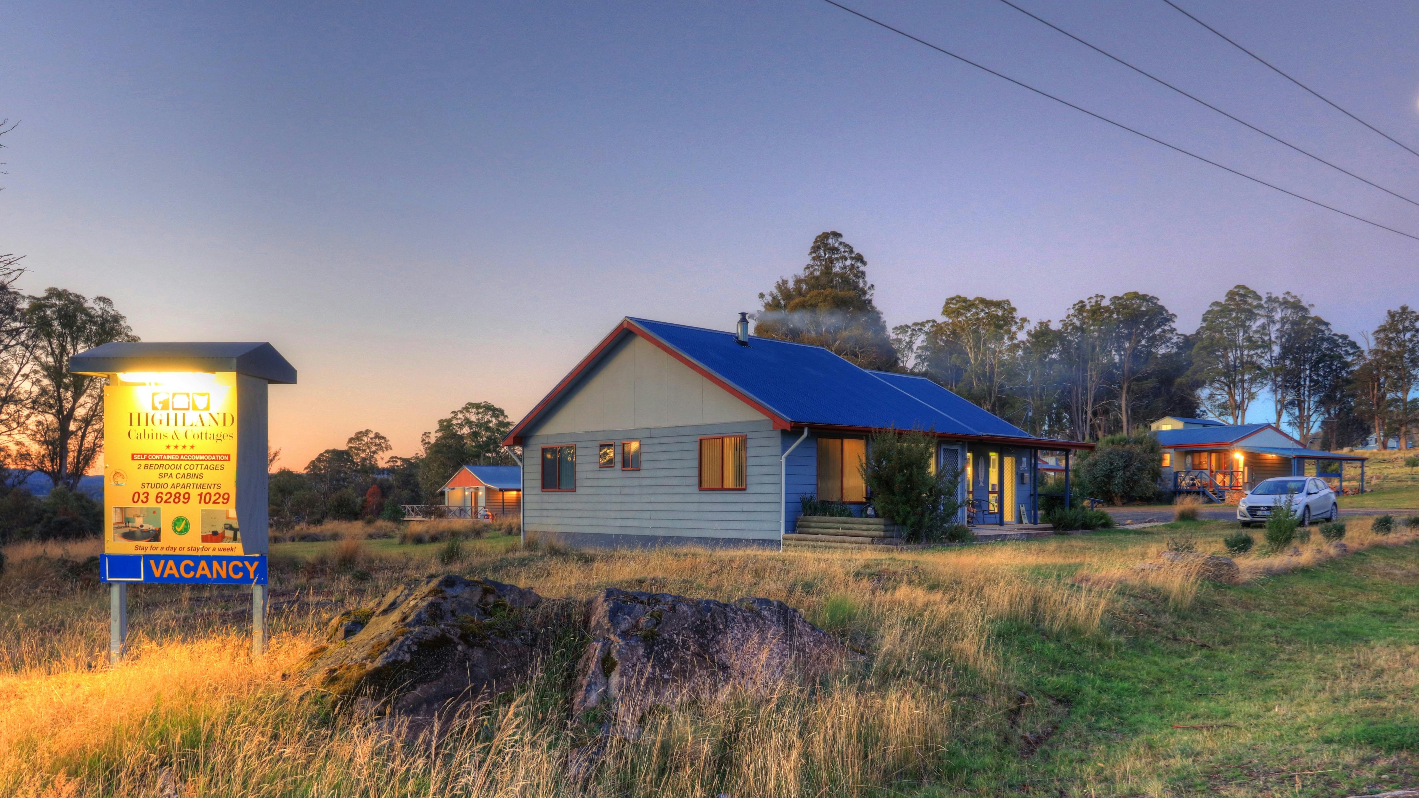 Hobart and Beyond – Highland Cabins and Cottages at Bronte Park