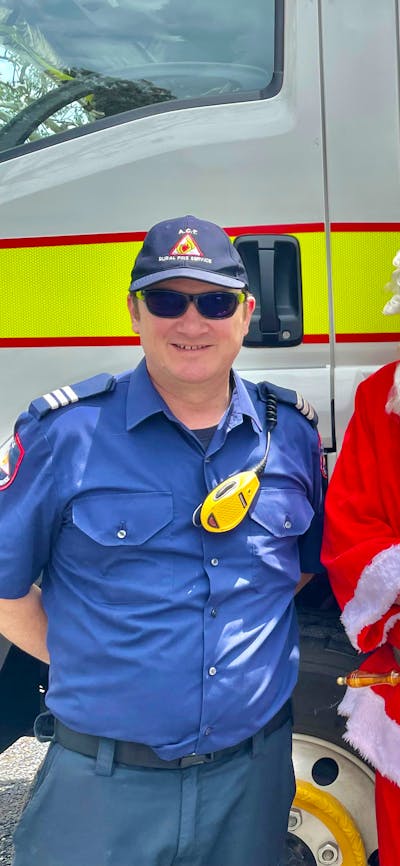 Hall Fire Brigade with Santa