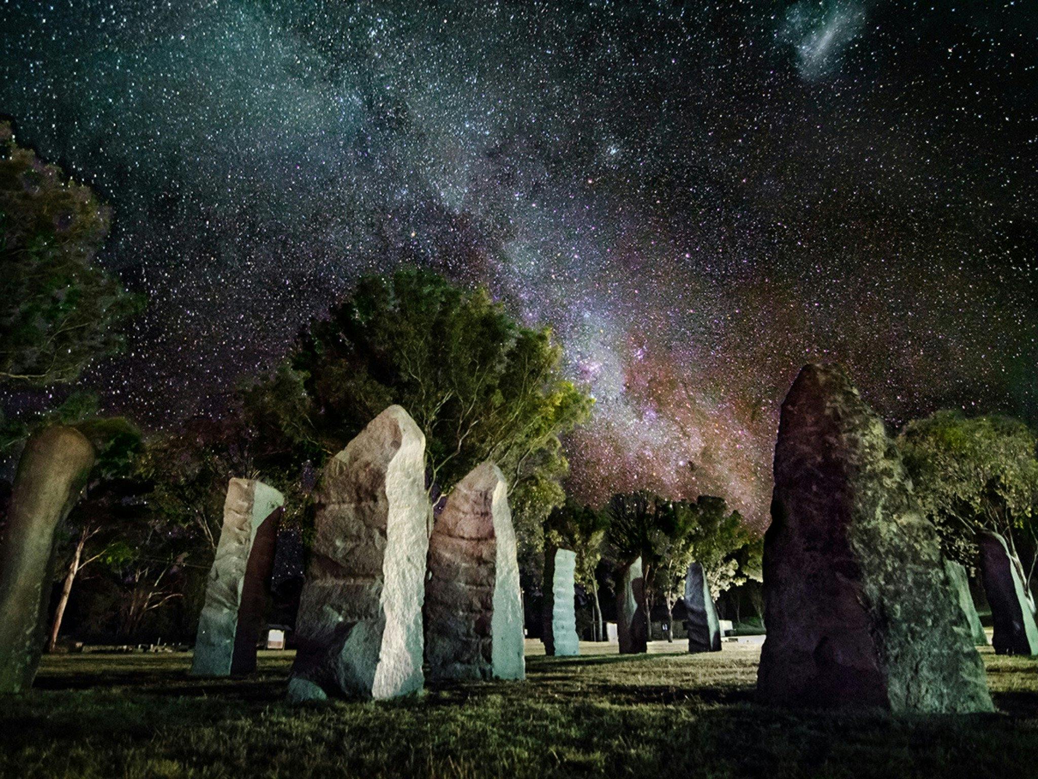 Night Sky at the Australian Standing Stones