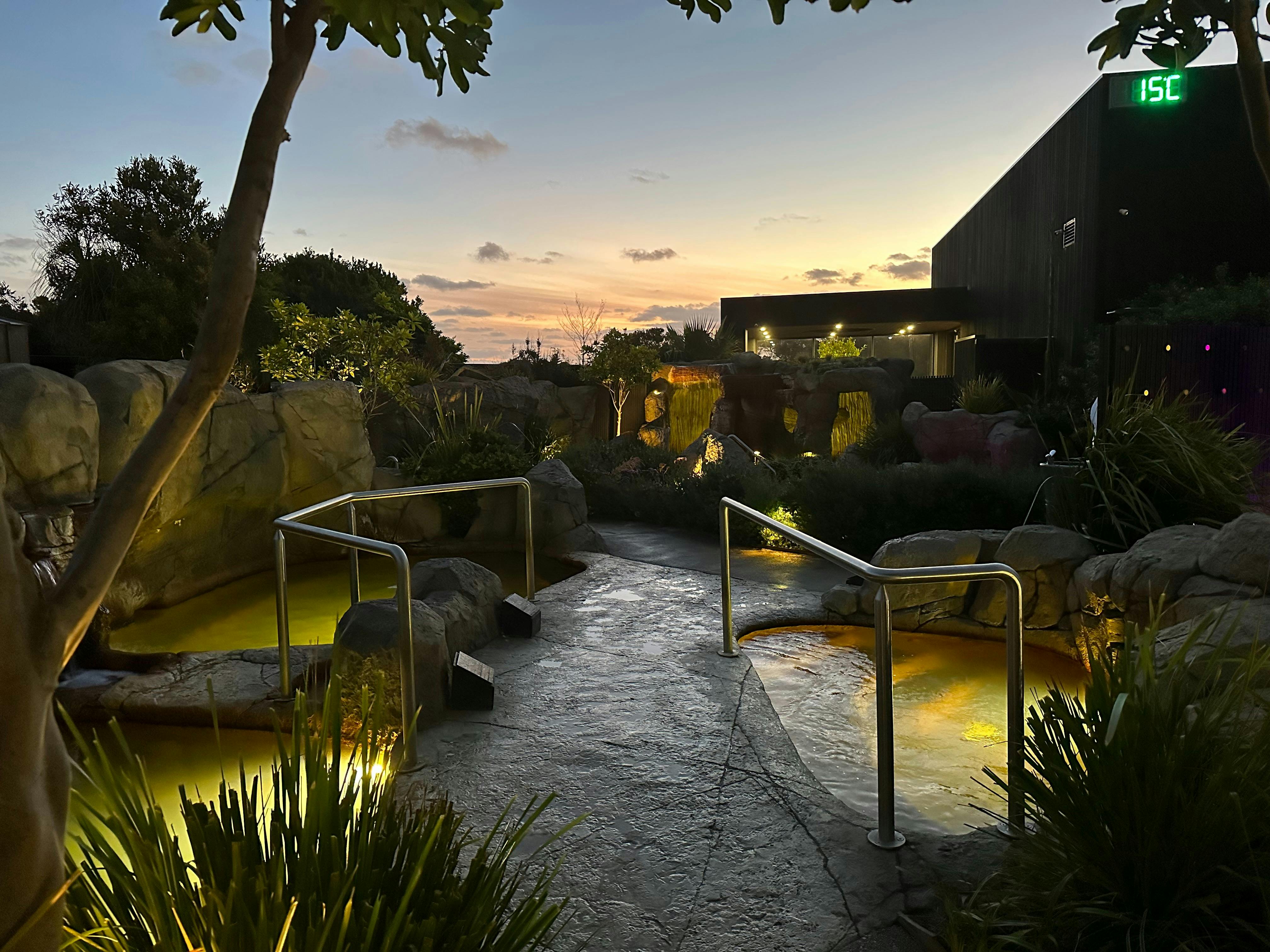 Outdoor Sanctuary at Deep Blue Hot Springs Warrnambool