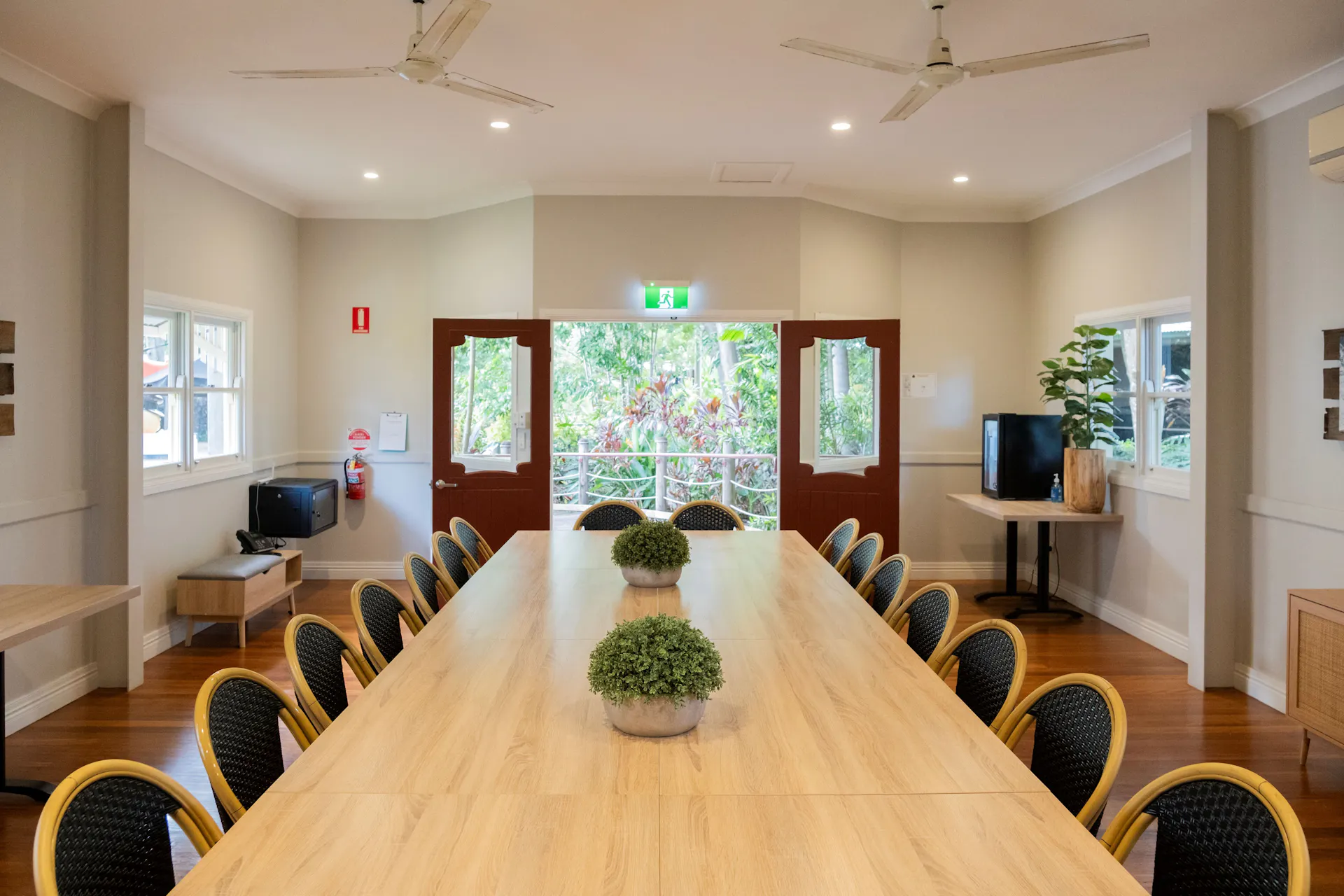 The Boardroom nestled among the gardens