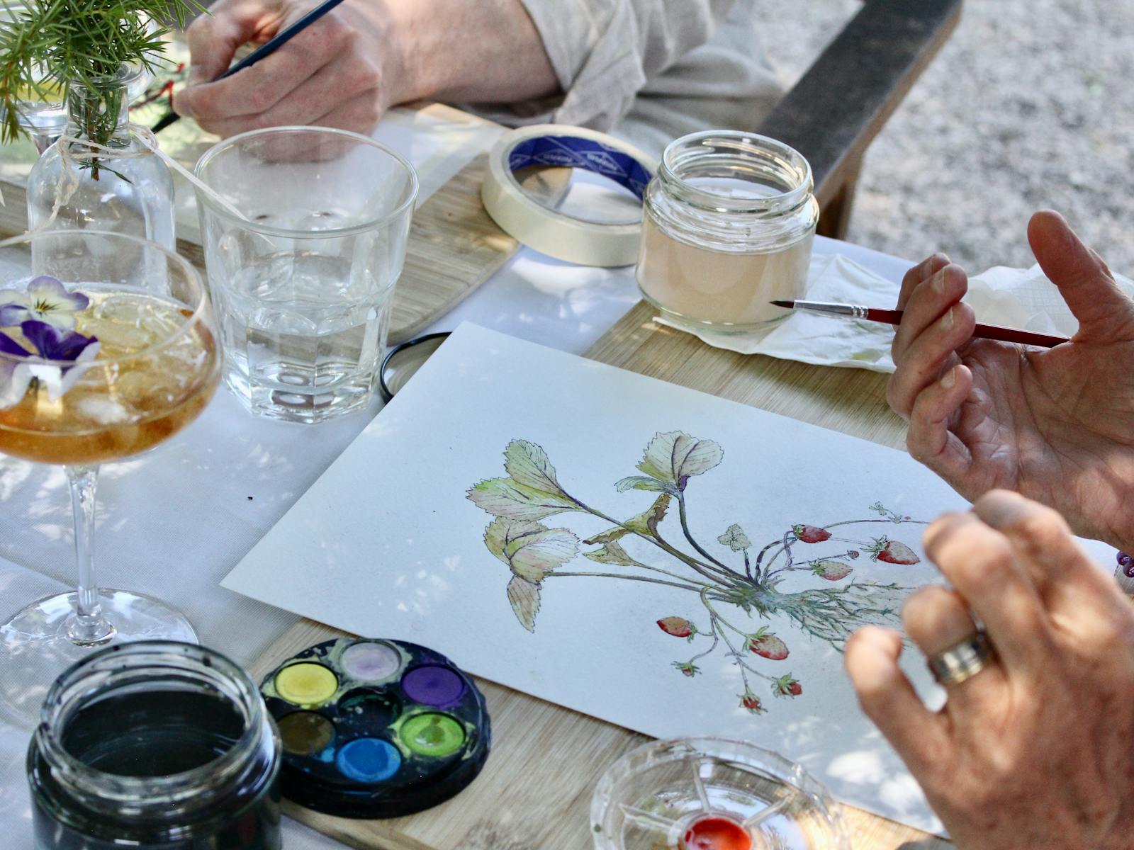 Image for Botanical Watercolour - Paint and Sip at Mrs Baker's Still House