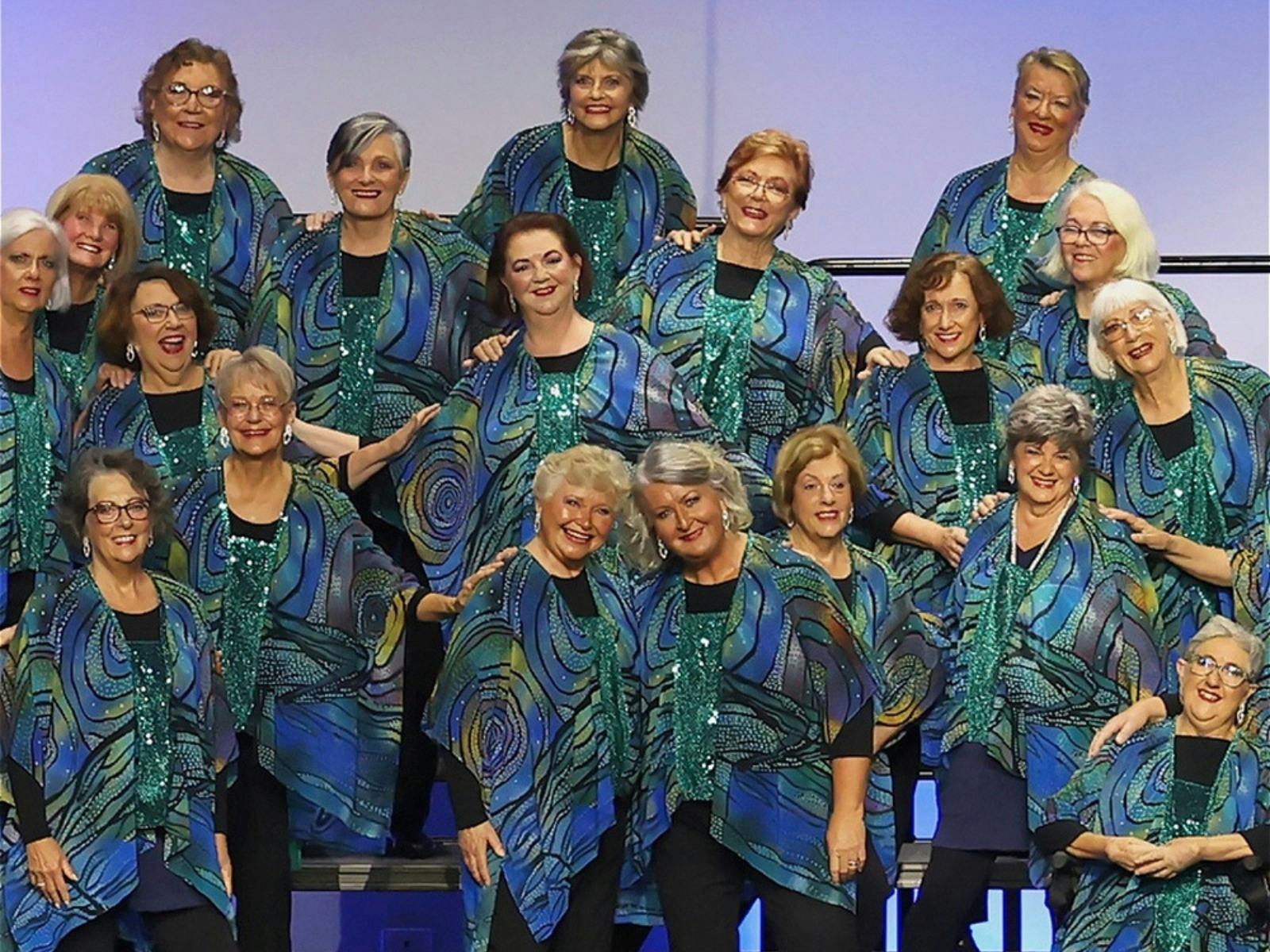 Women's choir in colourful tops
