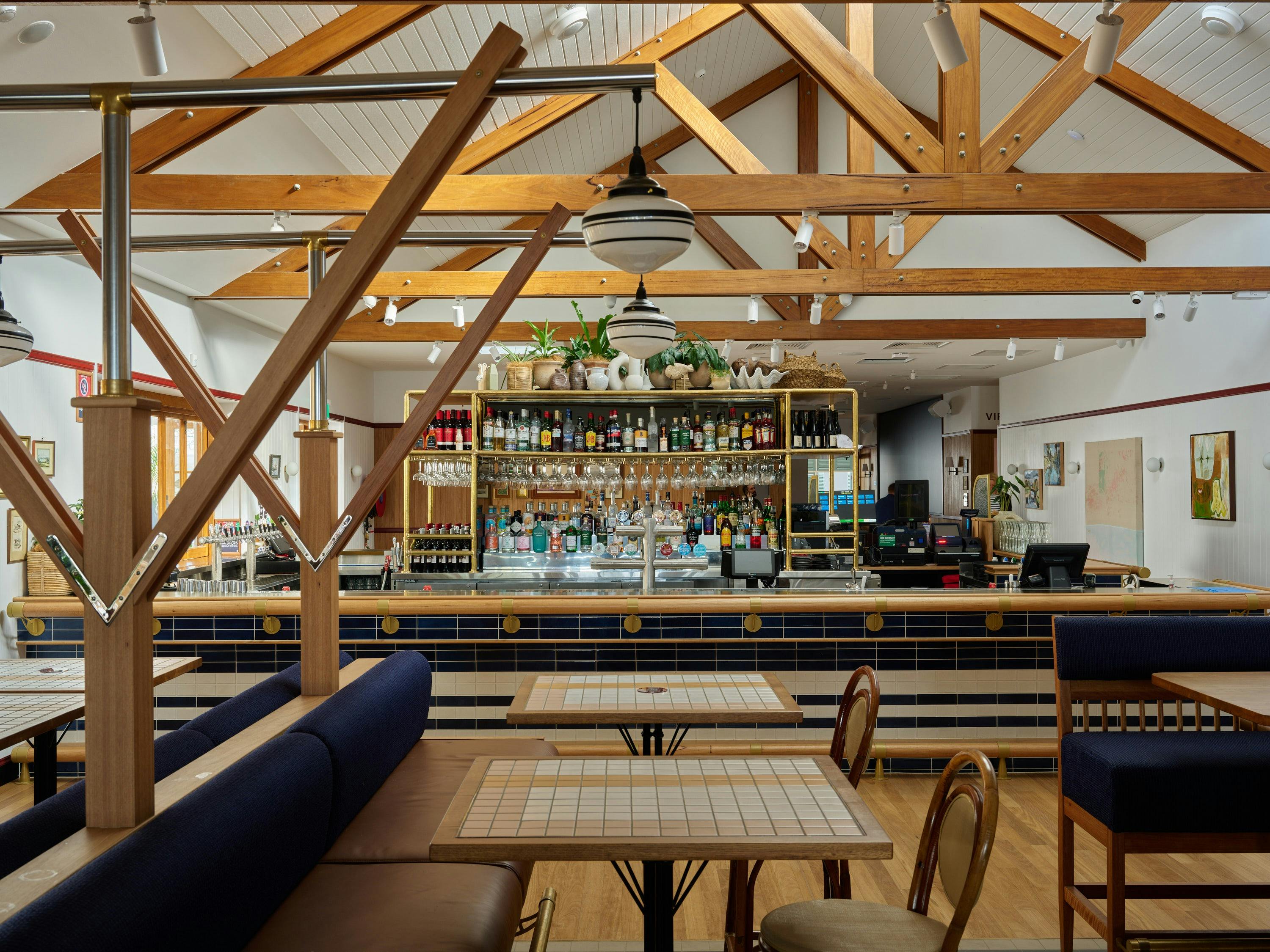 bar and indoor dining