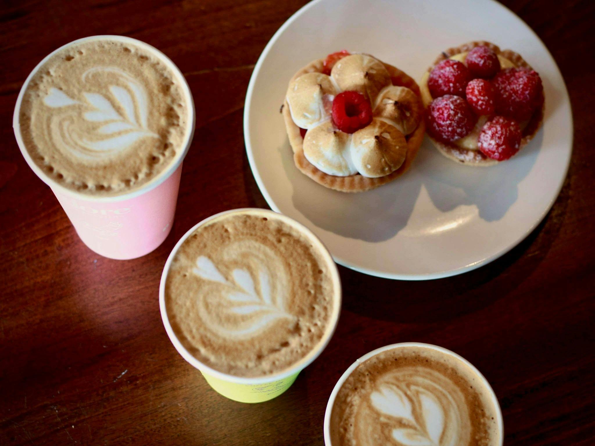 Our cabinets are full of freshly made pastry and ready to go goodies!
