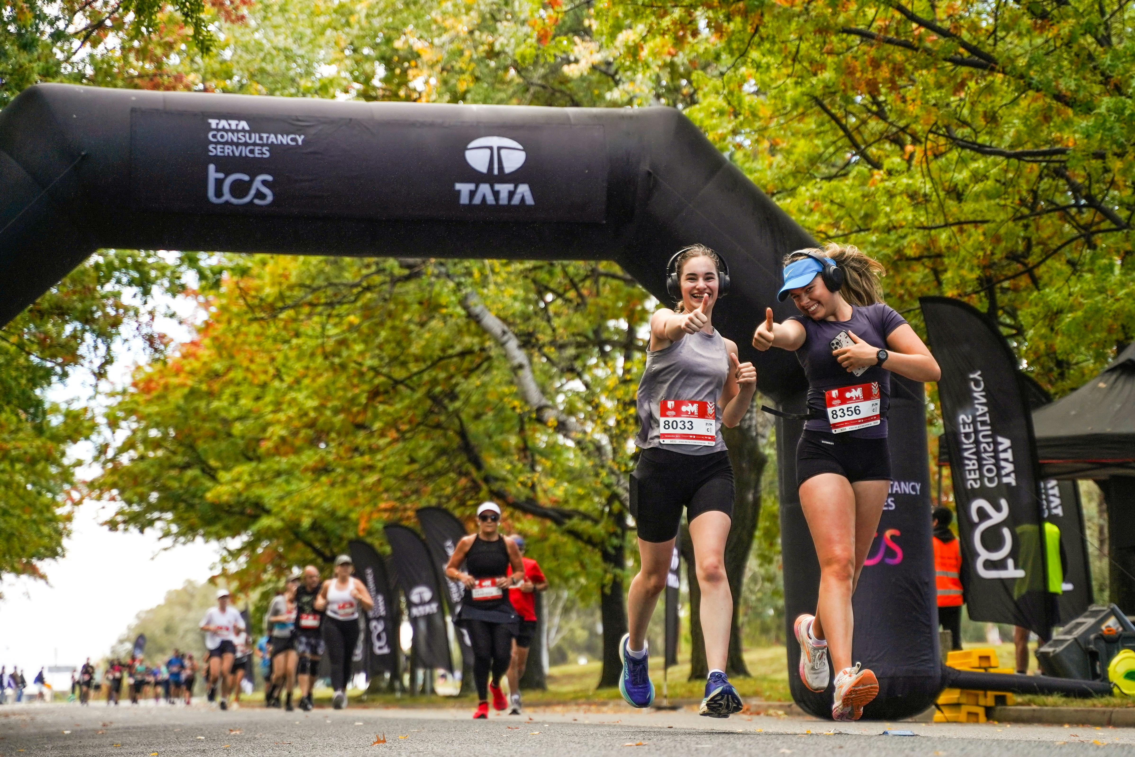Participants running