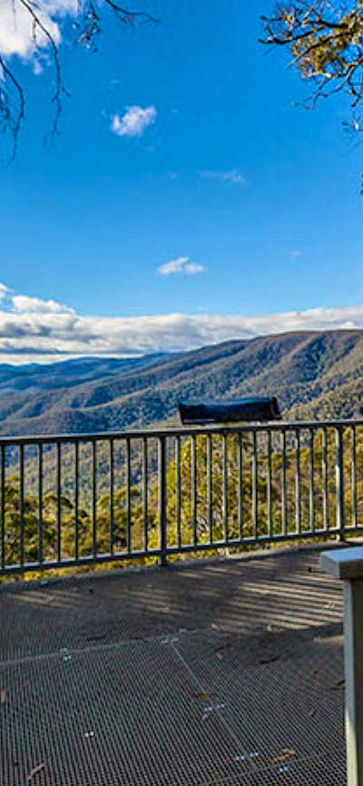 Wallace Creek Lookout, Kosciuszko National Park. Photo: Murray Vanderveer
