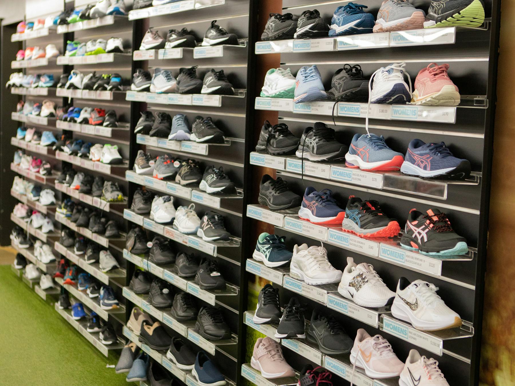 Sport shoes, school shoes and more.