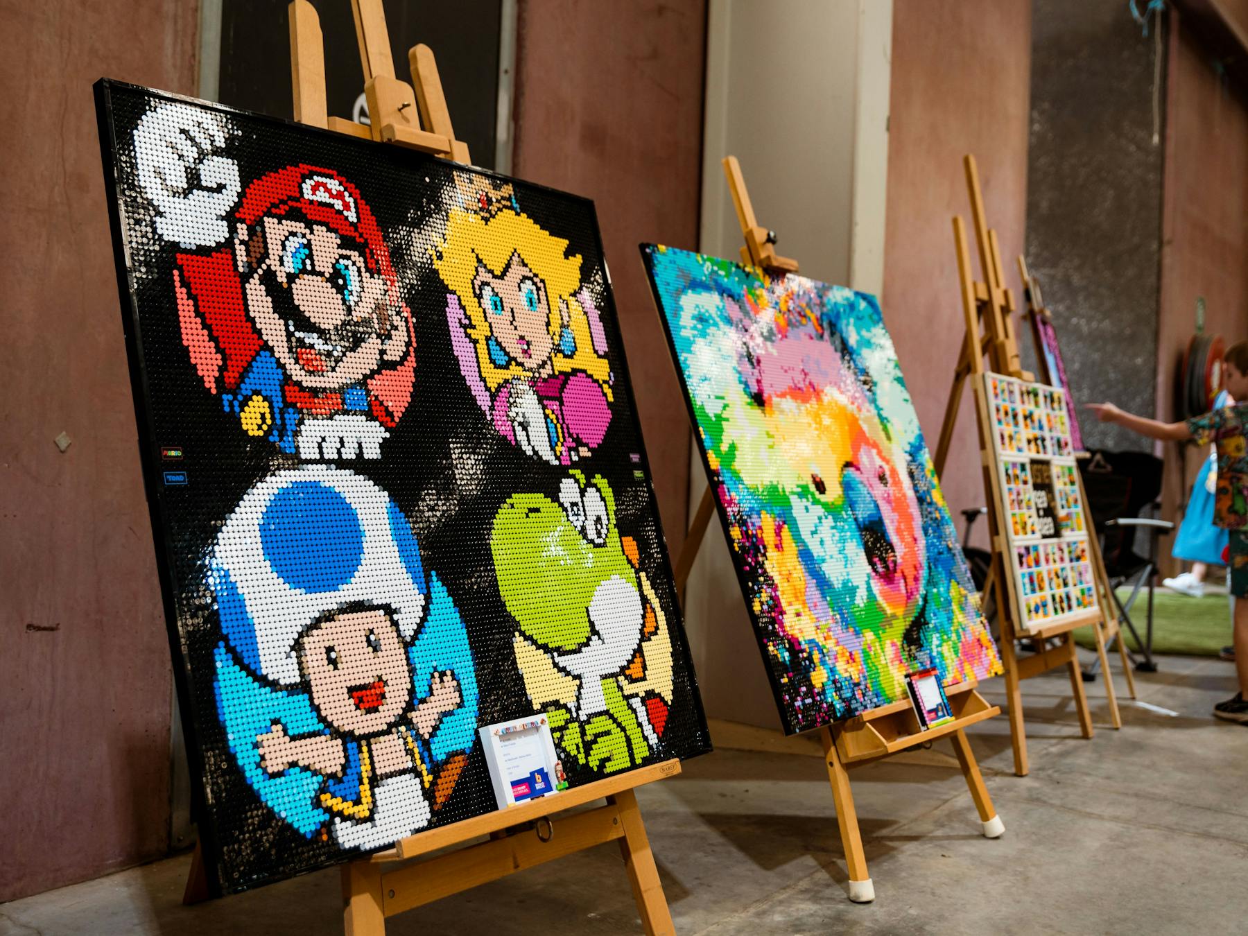 LEGO Mosaics on display at Bendigo Bricks