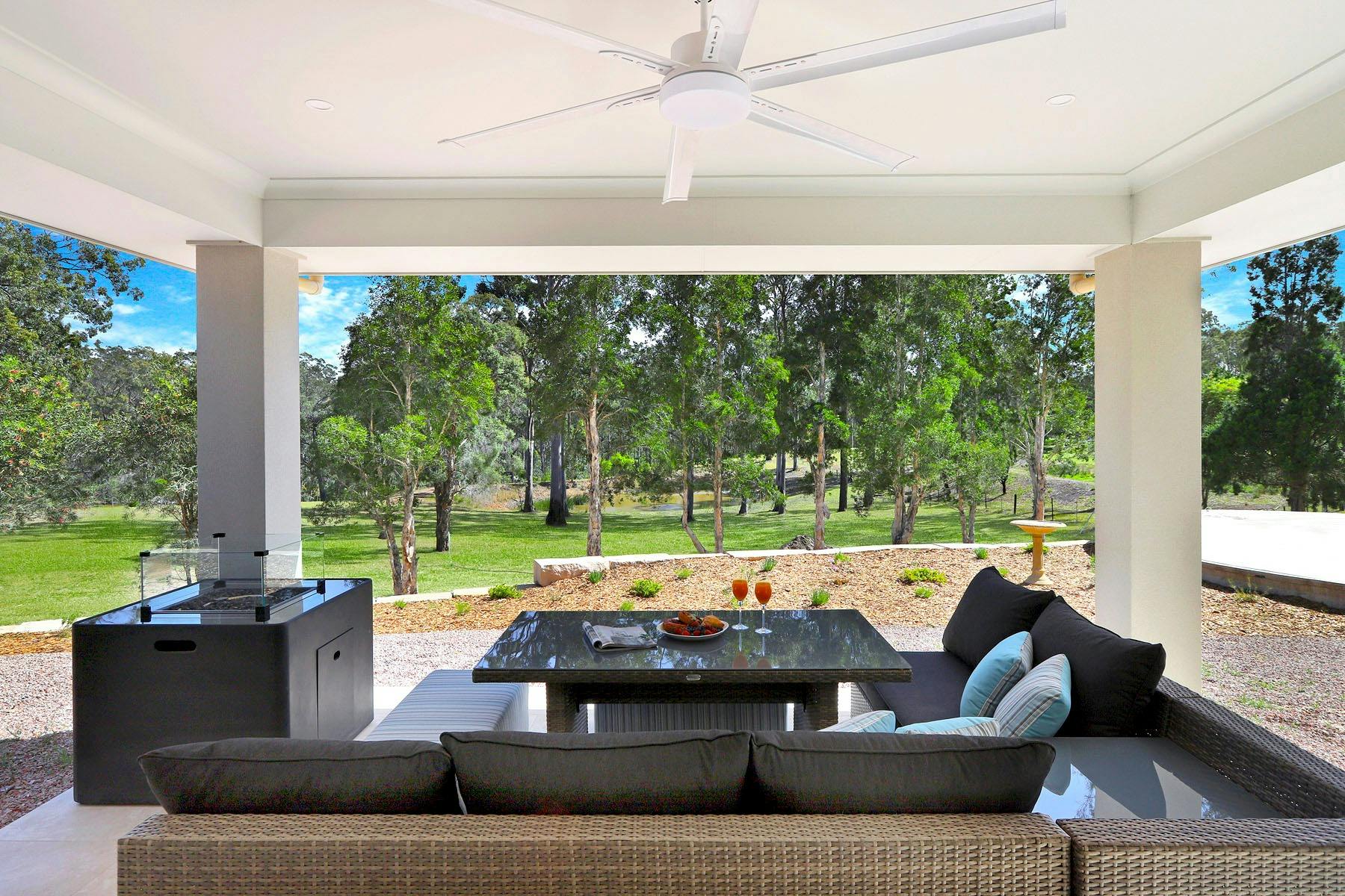 Outdoor fire alfresco BBQ