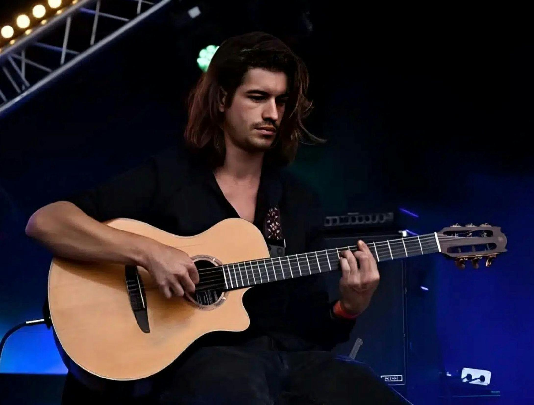 singer with a guitar