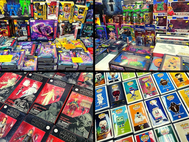Collector Con trading tables - Transformers, ninja turtles, Funko POPS and Star Wars collectables