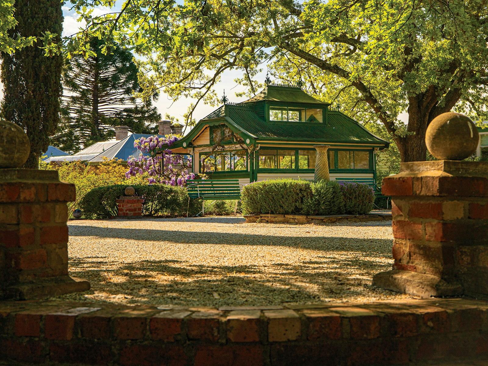 Buda's Formal Garden and tennis pavilion