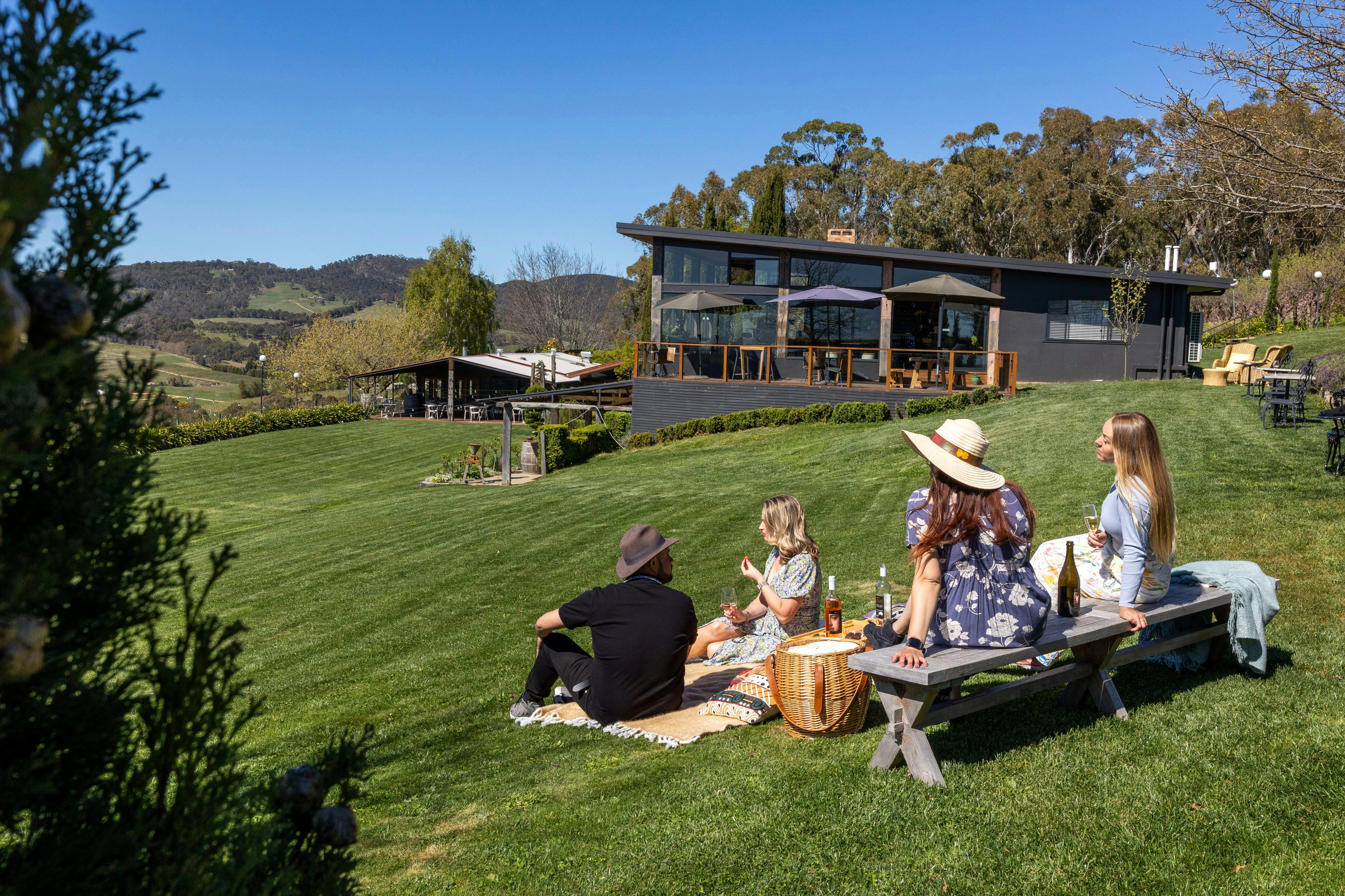 Garden lawns outside SkyBar