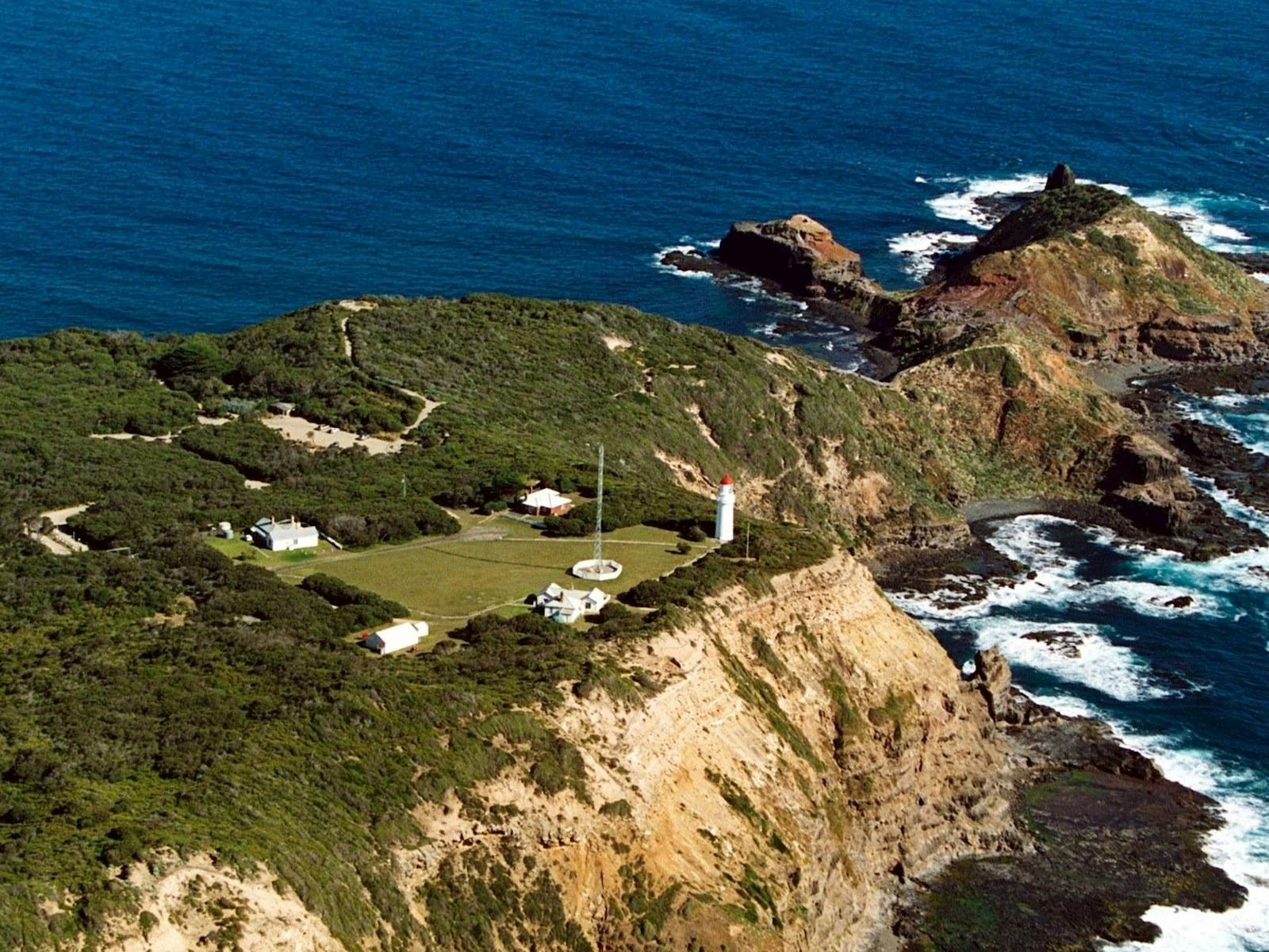 Walking track on the cliffs edge at Cape Schanck Lighthouse