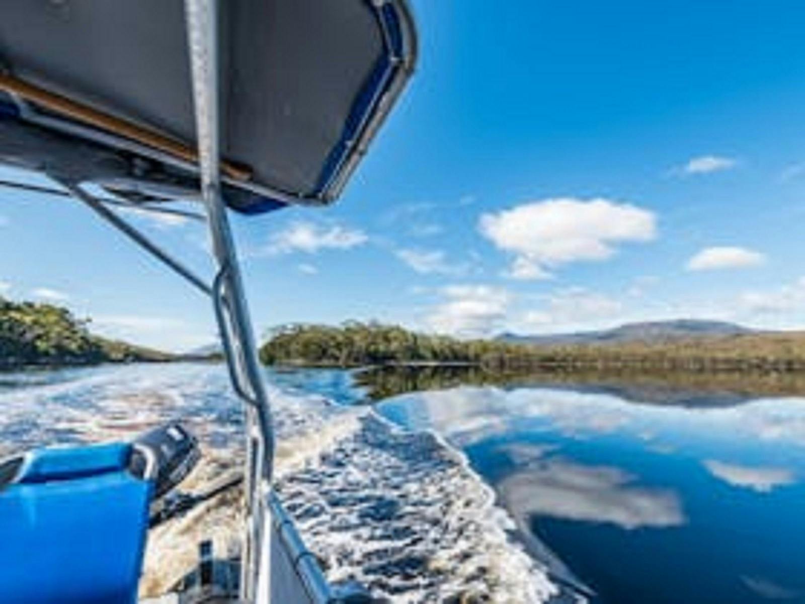 Boat on water south west wilderness