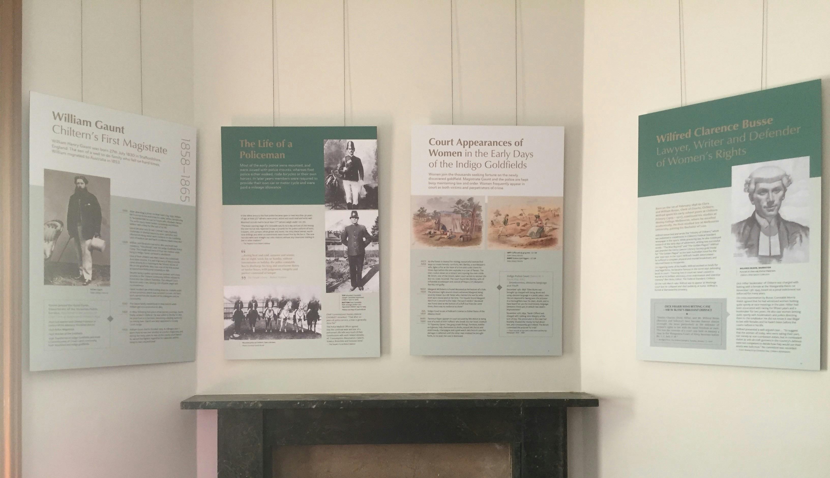 600mm x 900mm panels made of aluminium with printed text