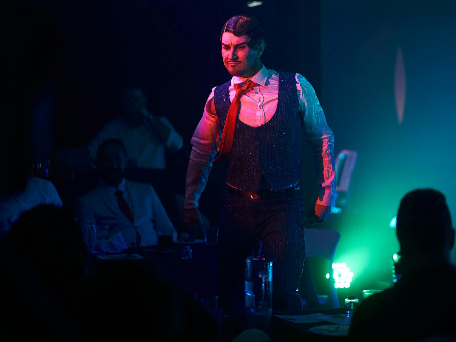 Australian dancer Rhys Lightning Bobridge performs award wining vintage boylesque in talk and Tease