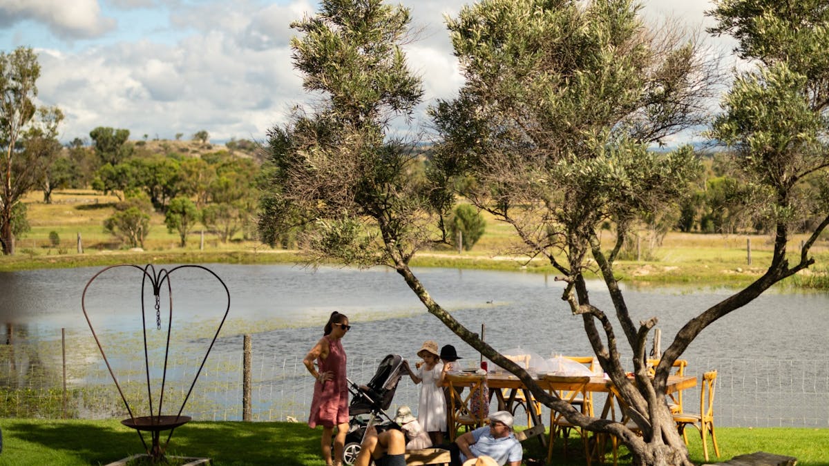 Lunch at Balancing Heart Vineyard on the Granite Belt, South-East Queensland