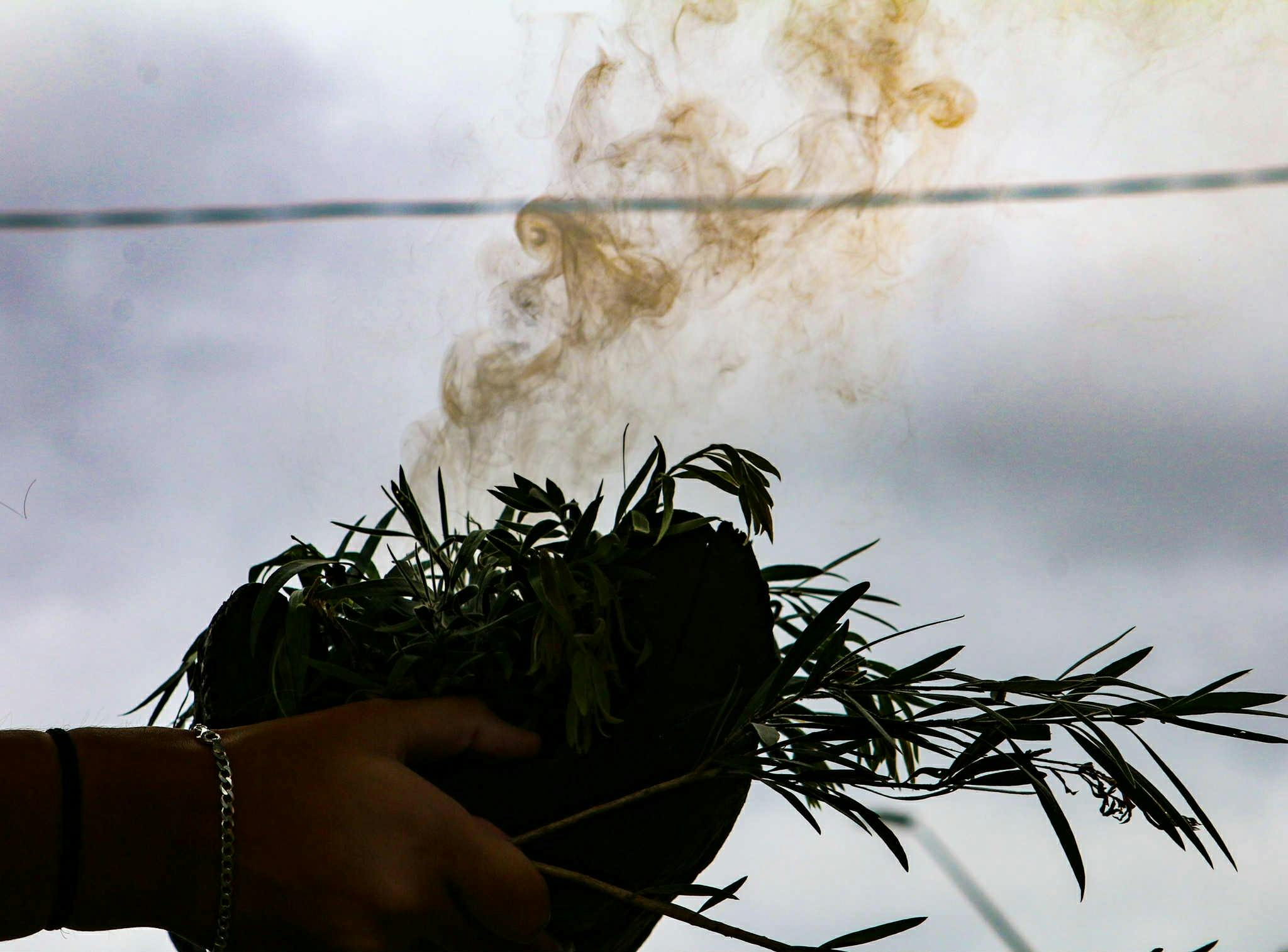 Performing Smoking Ceremony