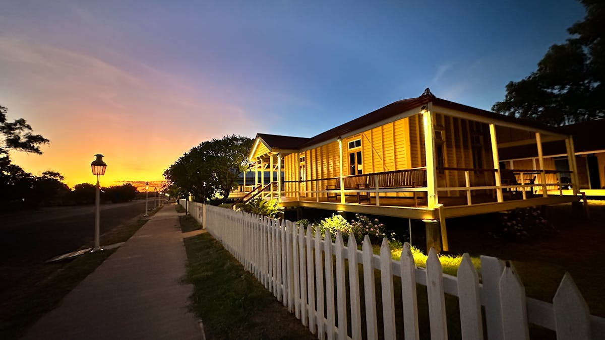 Heritage Precinct at sunset, Visit Croydon QLD, Outback Queensland, This is Queensland, Heritage