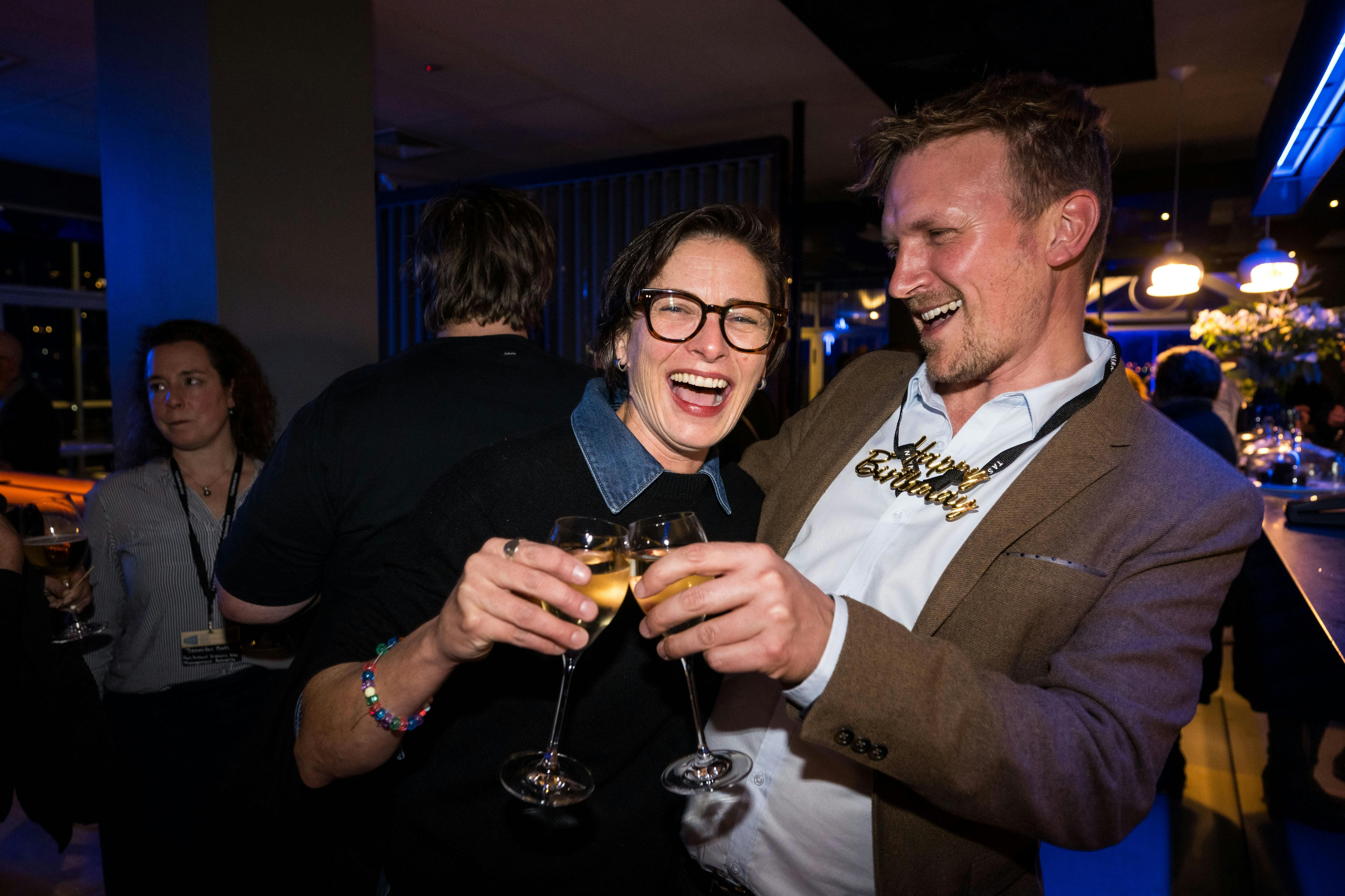 having fun at Mudbar Restaurant in Launceston Tasmania