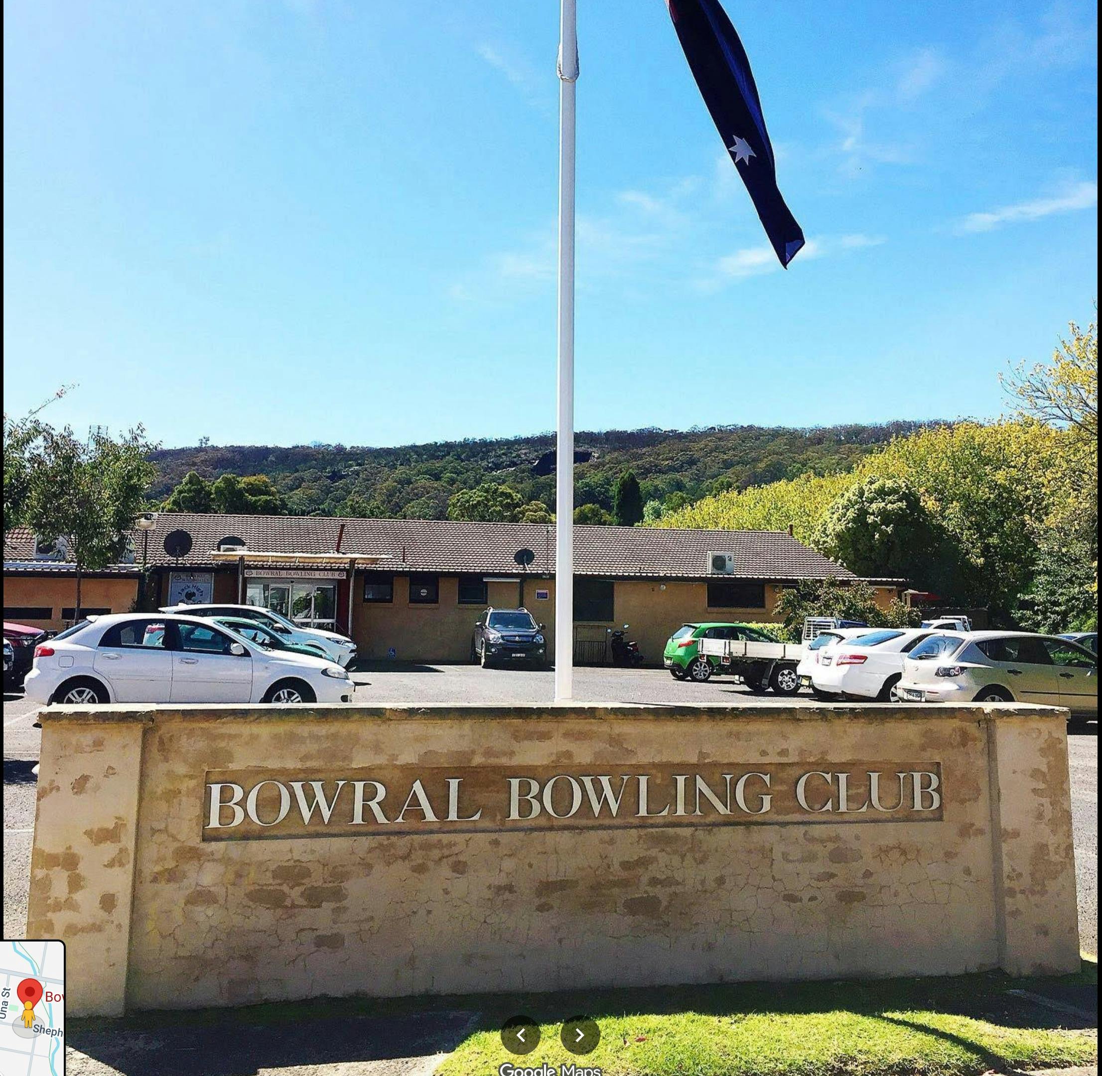 Bowral Bowling club entrance street view