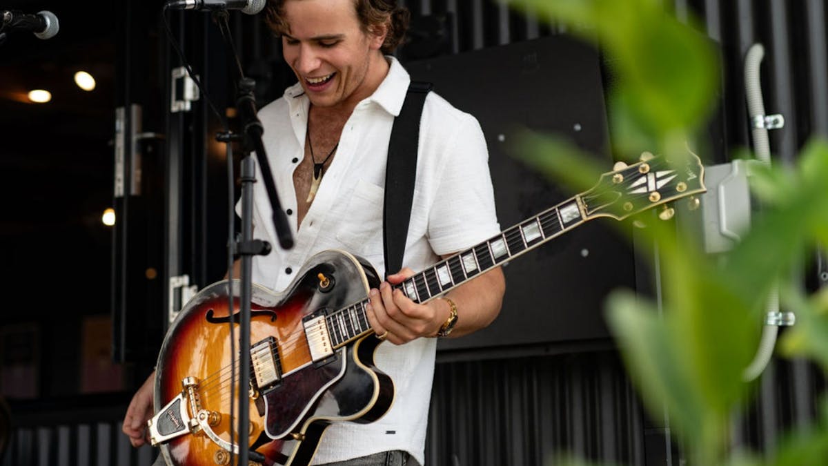Evan Ayres at Balancing Heart Vineyard on the Granite Belt, South-East Queensland