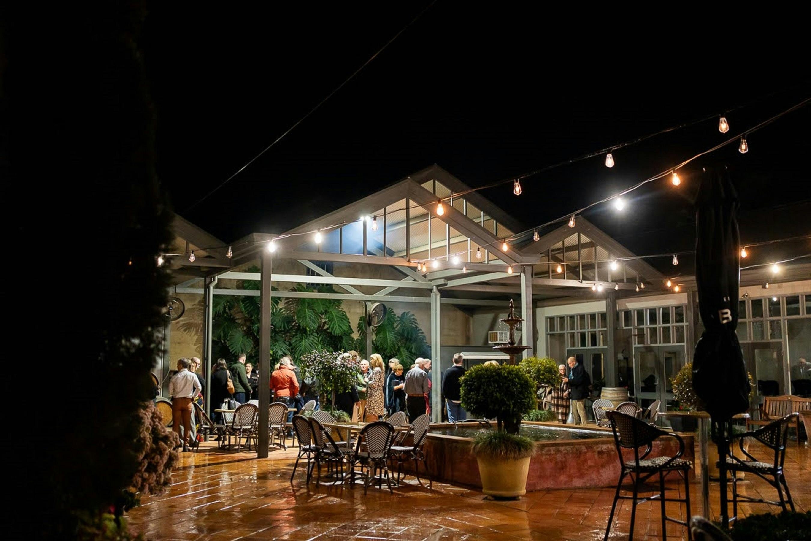 Night time in the courtyard DeBortoli Rutherglen Estate