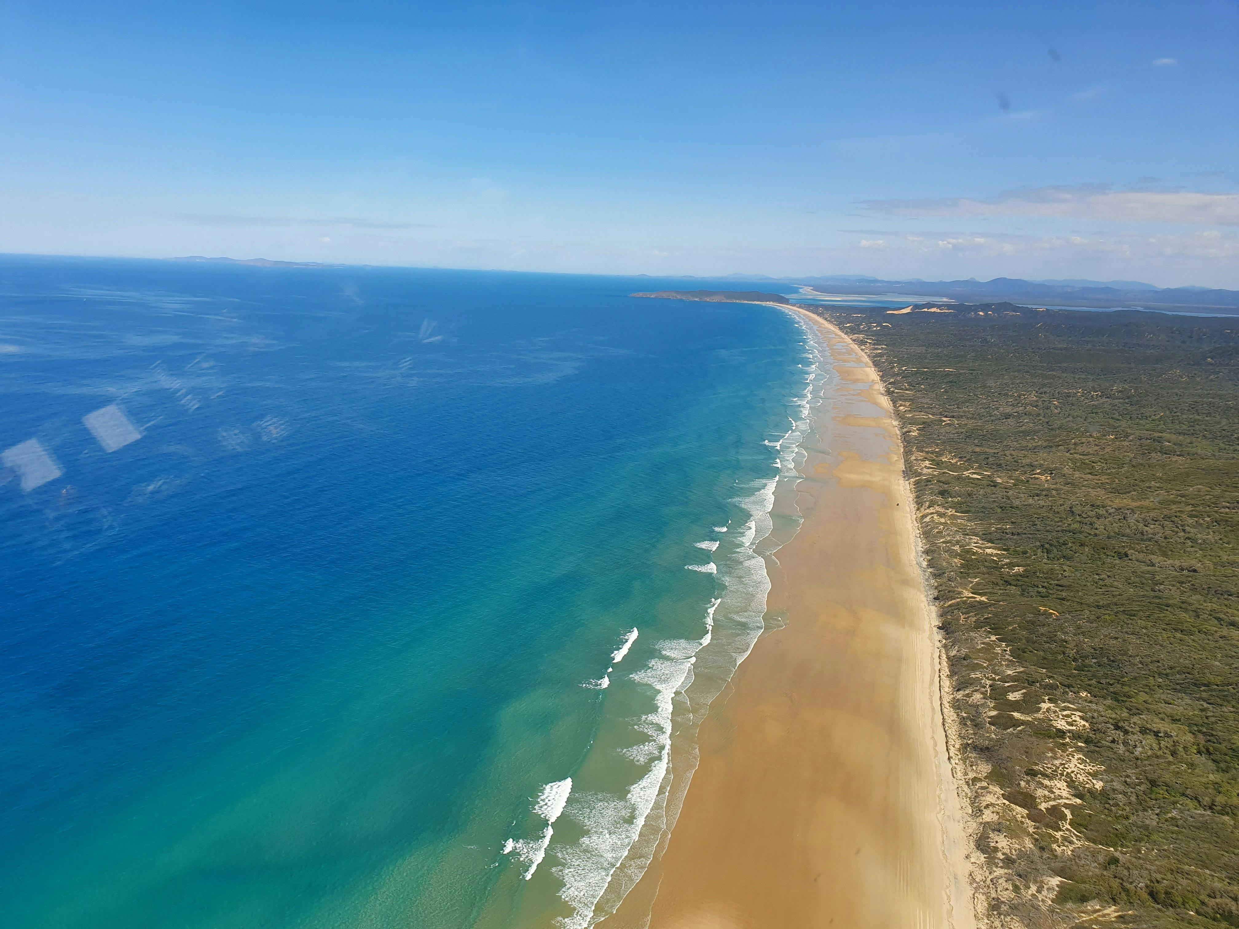 Photo of 9 mile beach showing a long stretch of beach