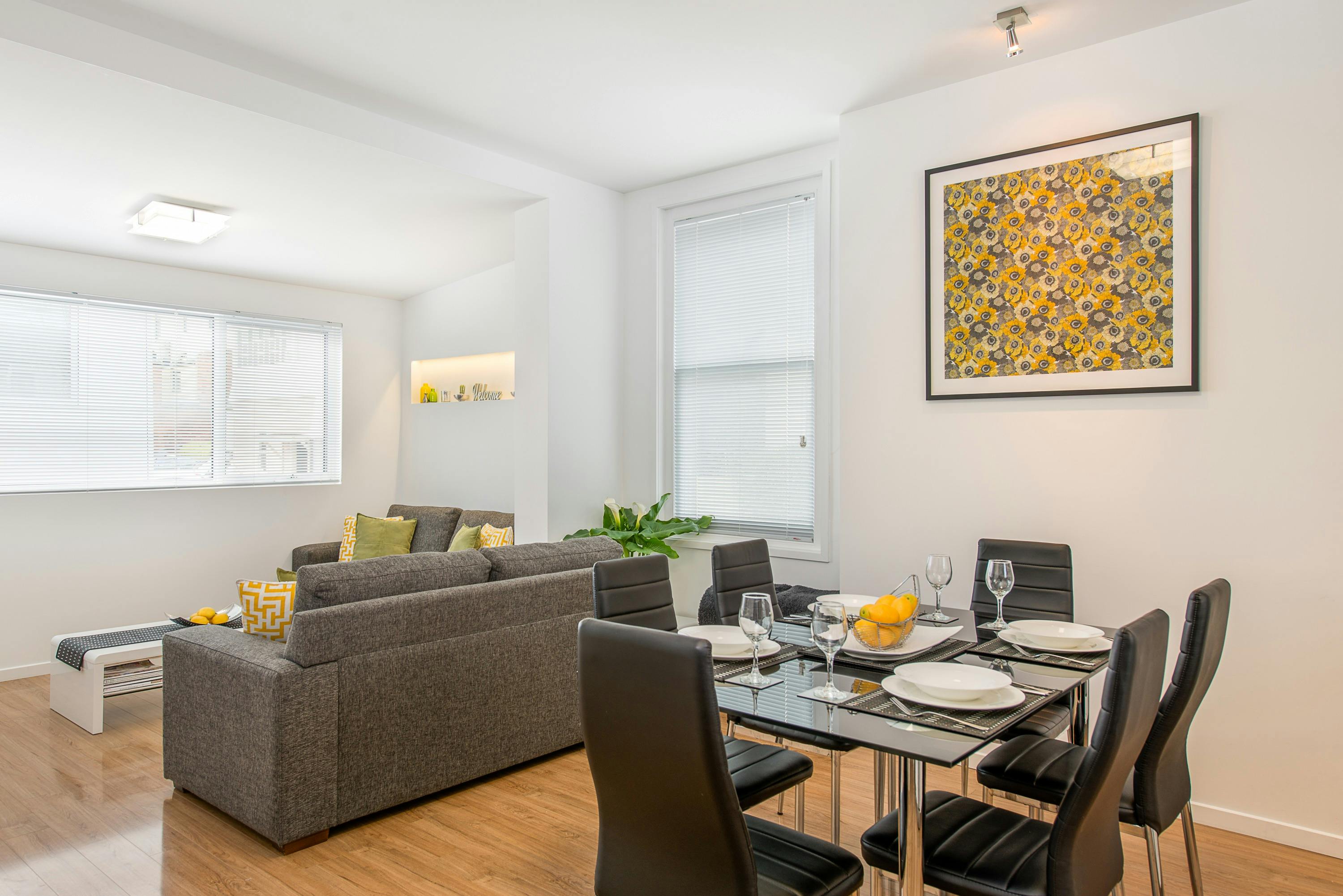 Dining area and comfortable lounge area